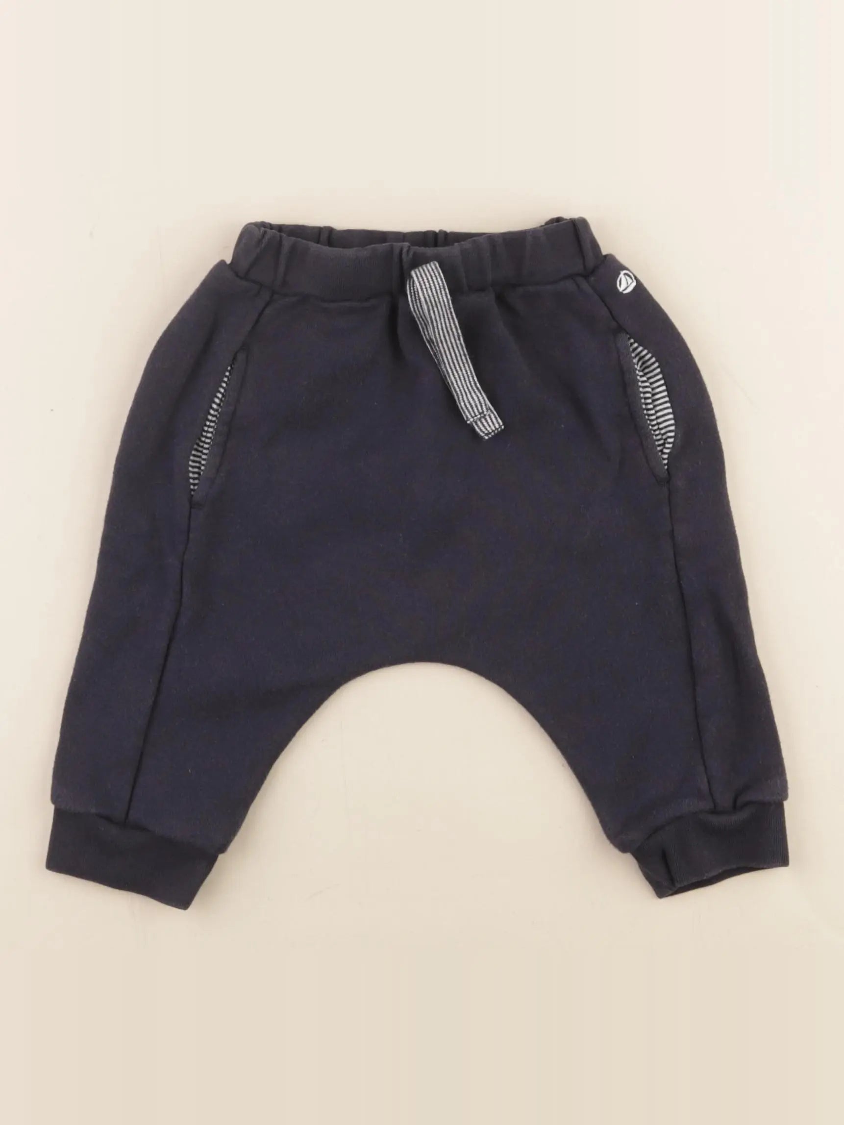 Petit Bateau - sarouel bleu - 6 mois