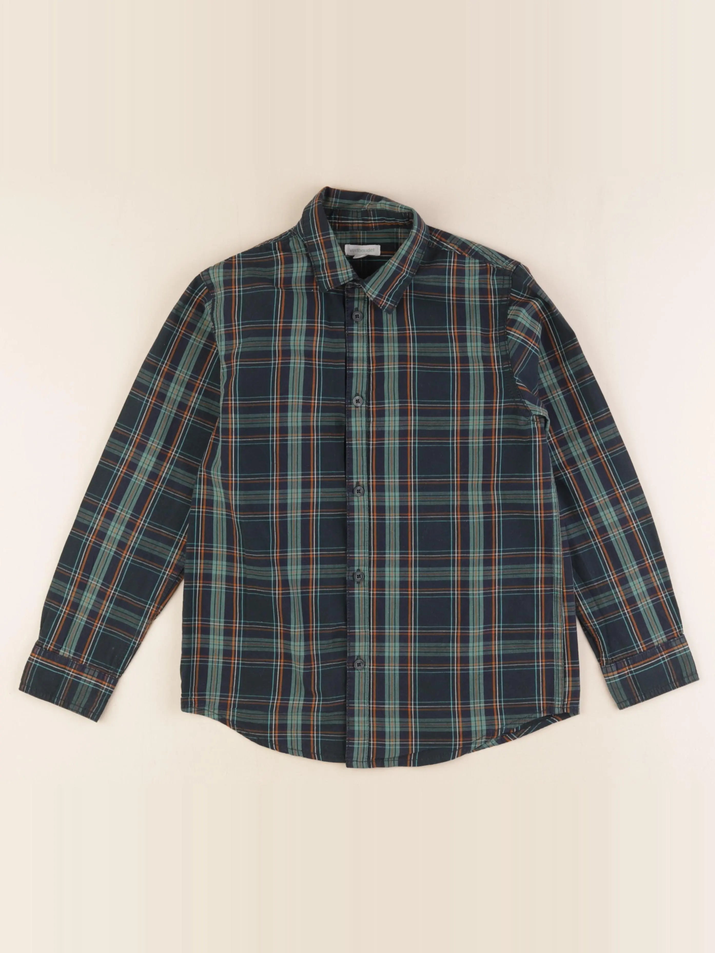 Vertbaudet - chemise vert - 10 ans