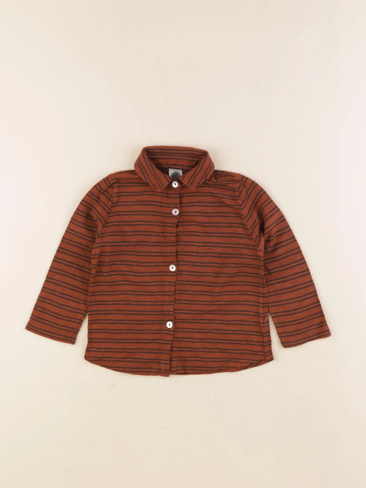 Le Petit Germain - chemise marron - 12 mois
