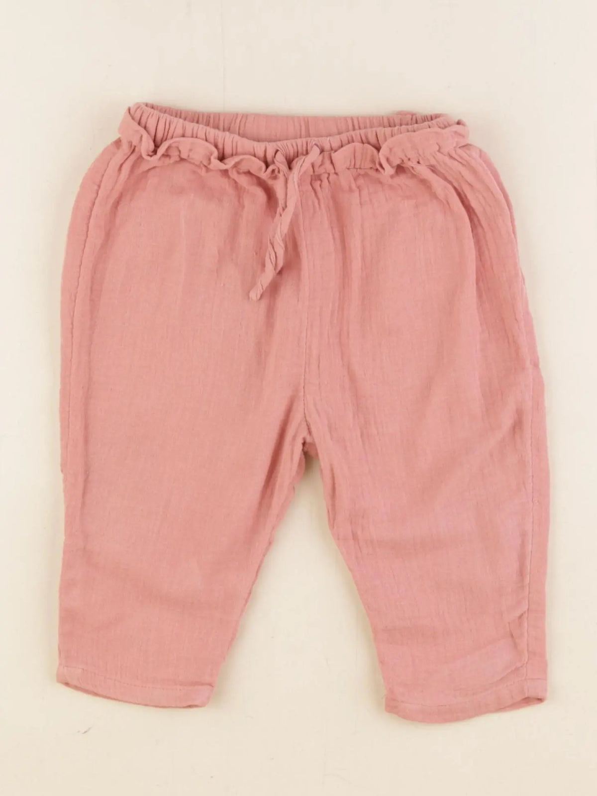 Vertbaudet - sarouel rose - 12 mois