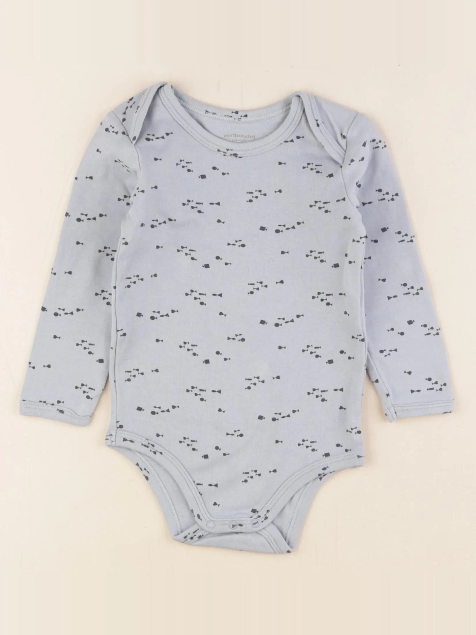 Vertbaudet - body bleu - 24 mois