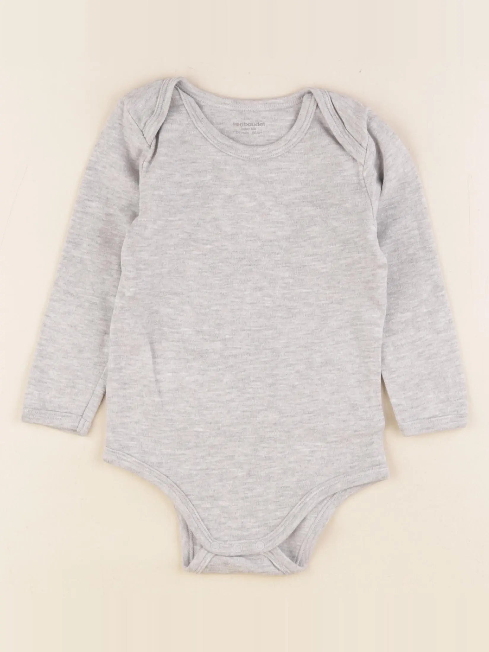 Vertbaudet - body gris - 24 mois