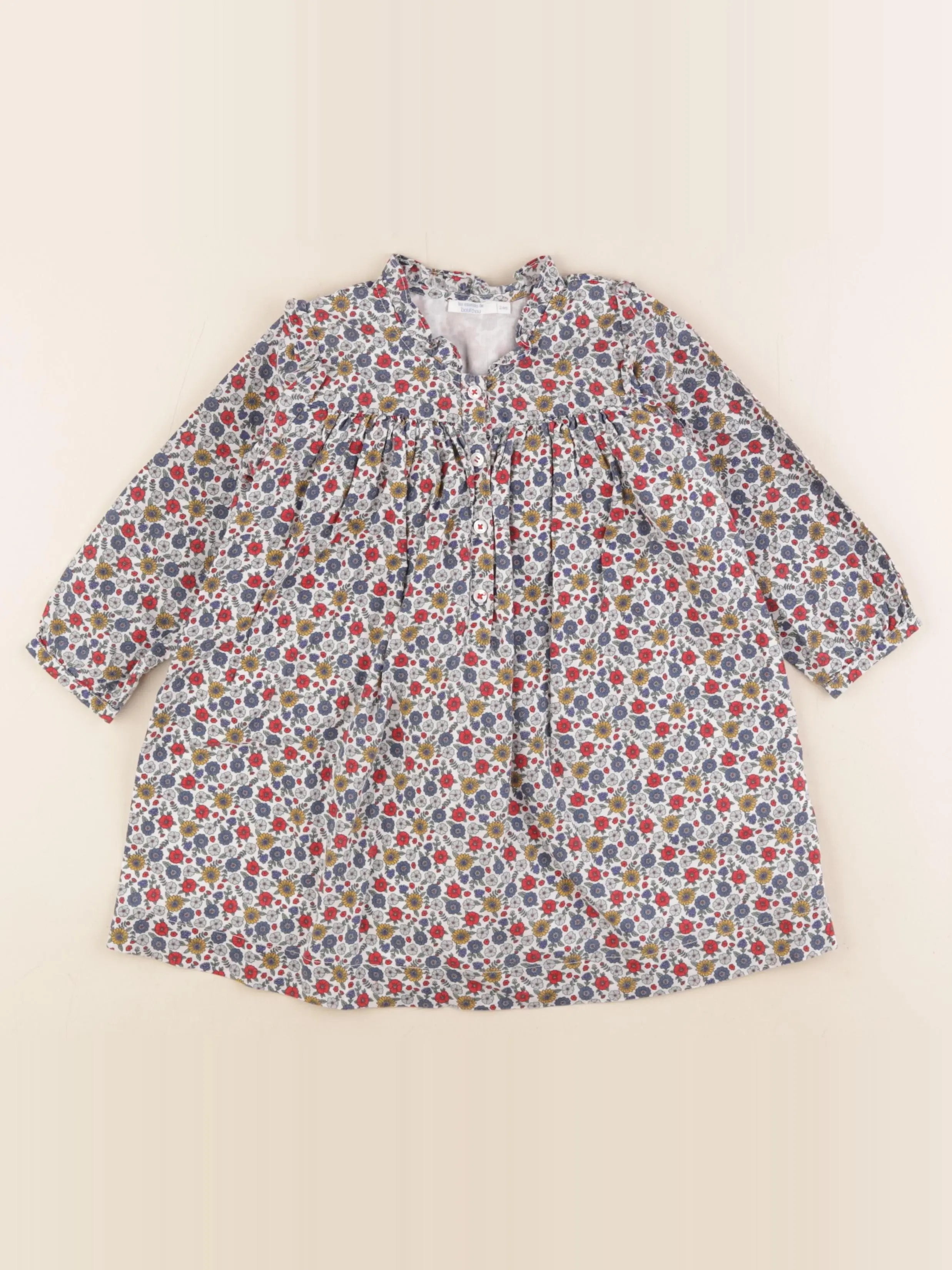 Boutchou - robe multicolore - 24 mois