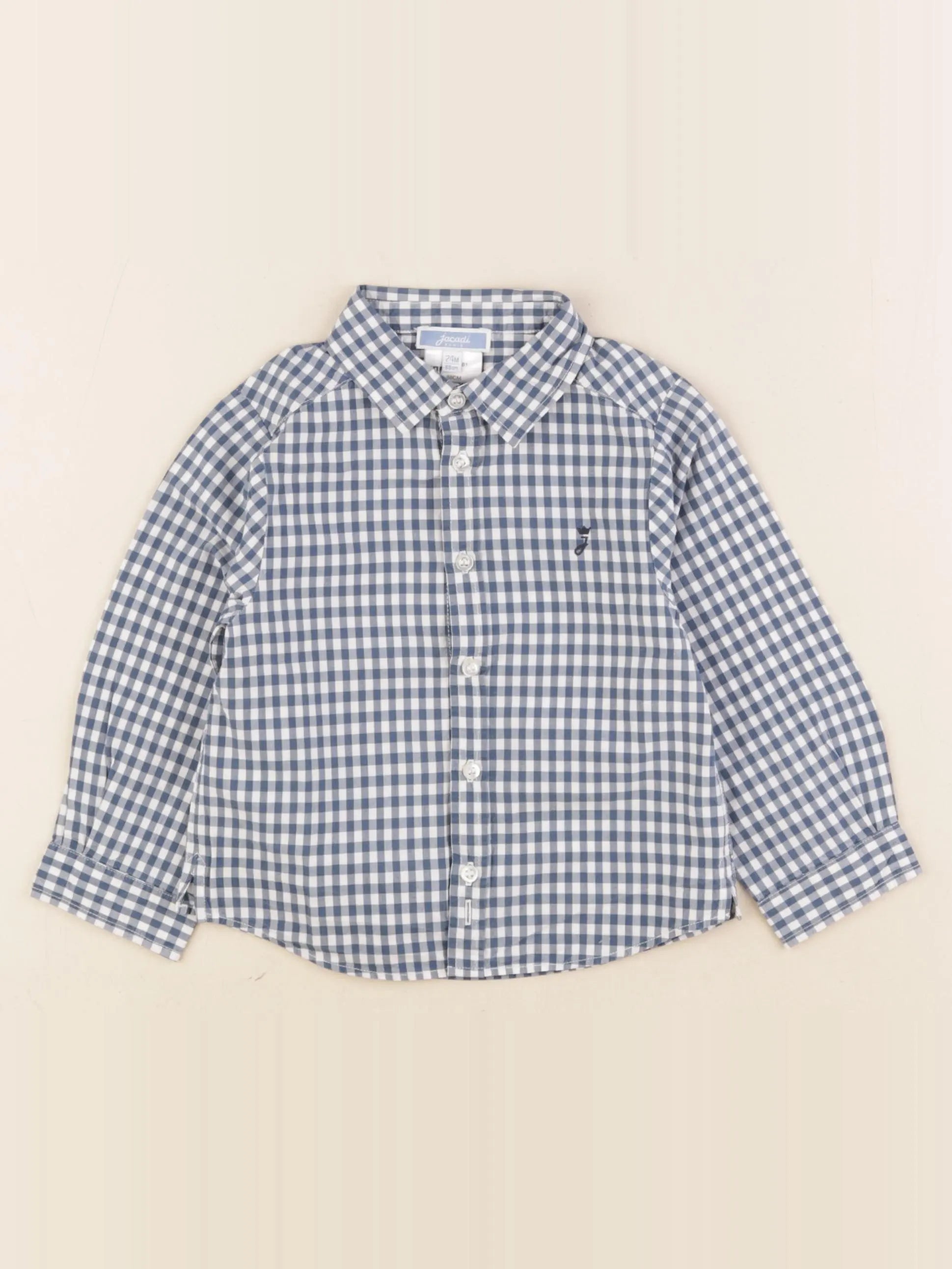 Jacadi - chemise bleu - 24 mois