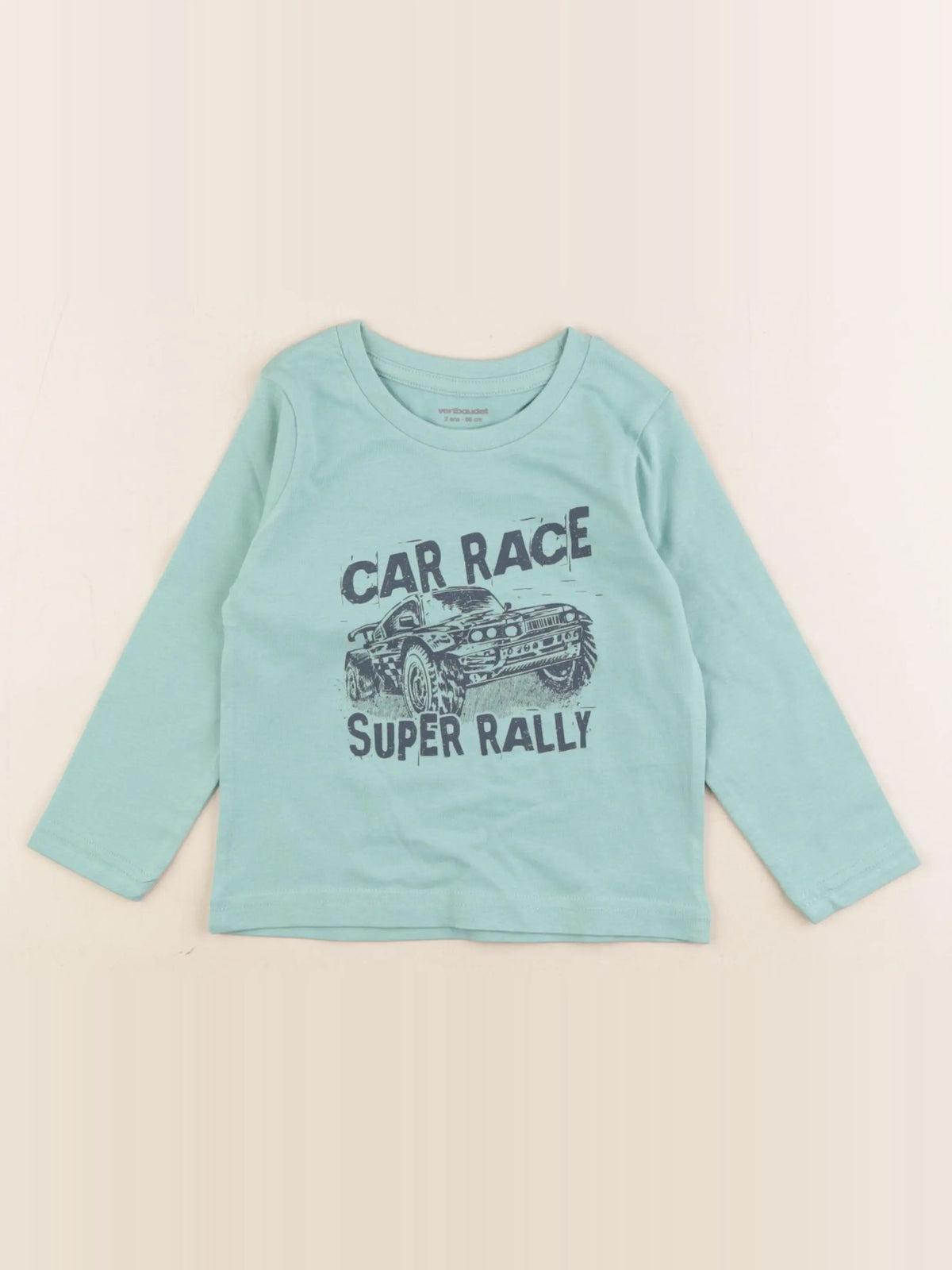 Vertbaudet - tee-shirt vert - 2 ans
