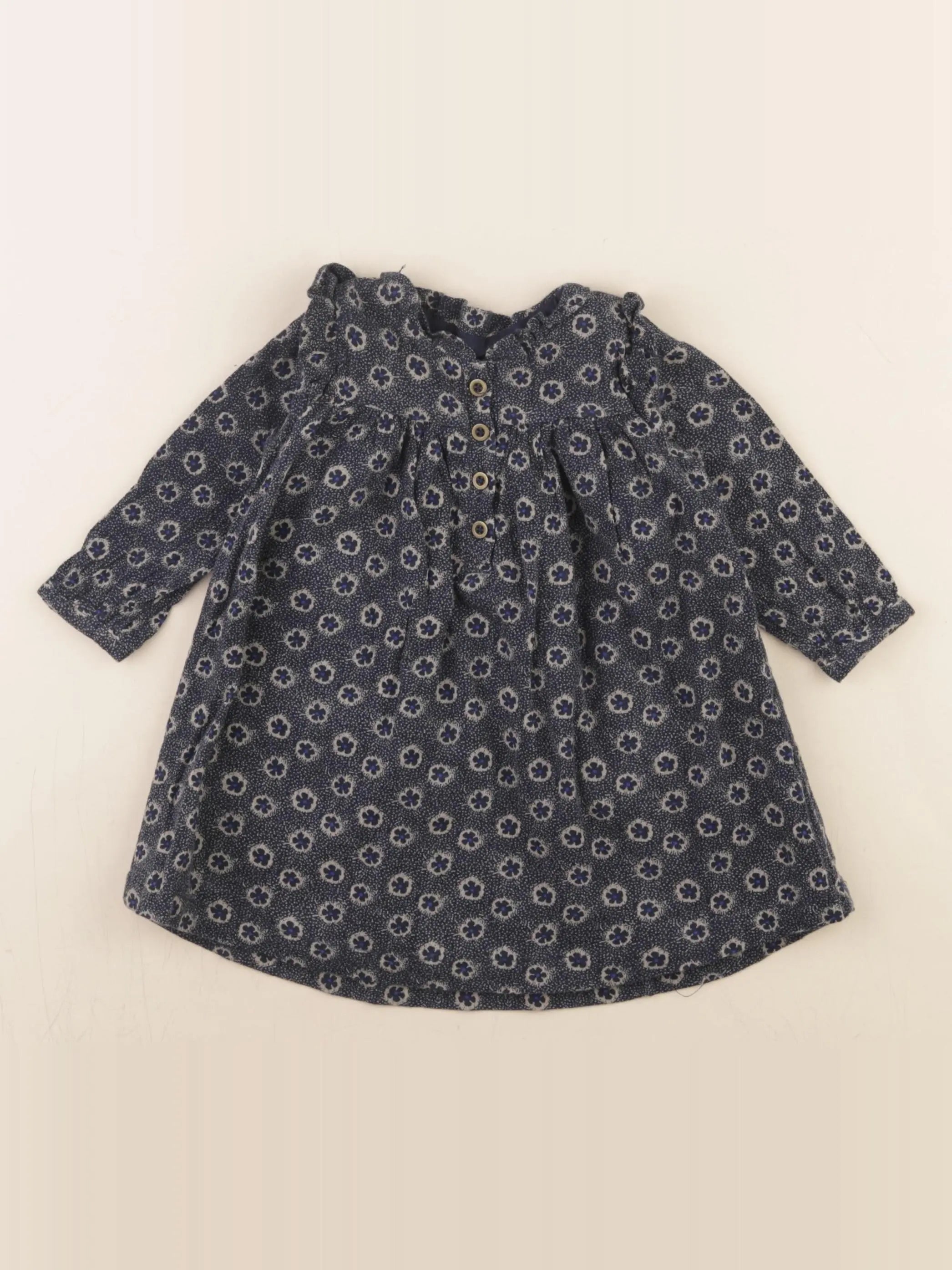 Boutchou - robe bleu - 6 mois