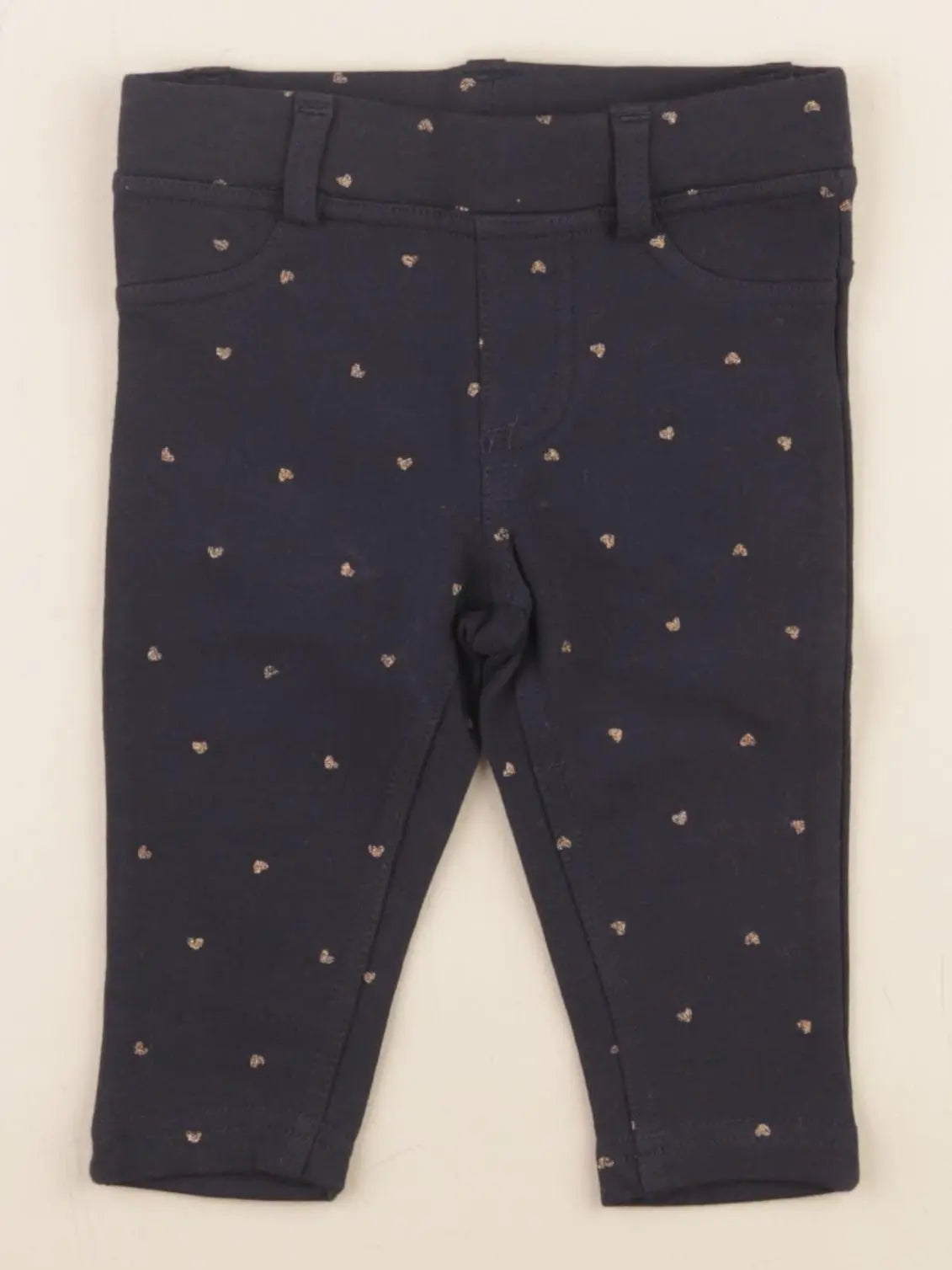 Boutchou - jegging bleu, or - 6 mois