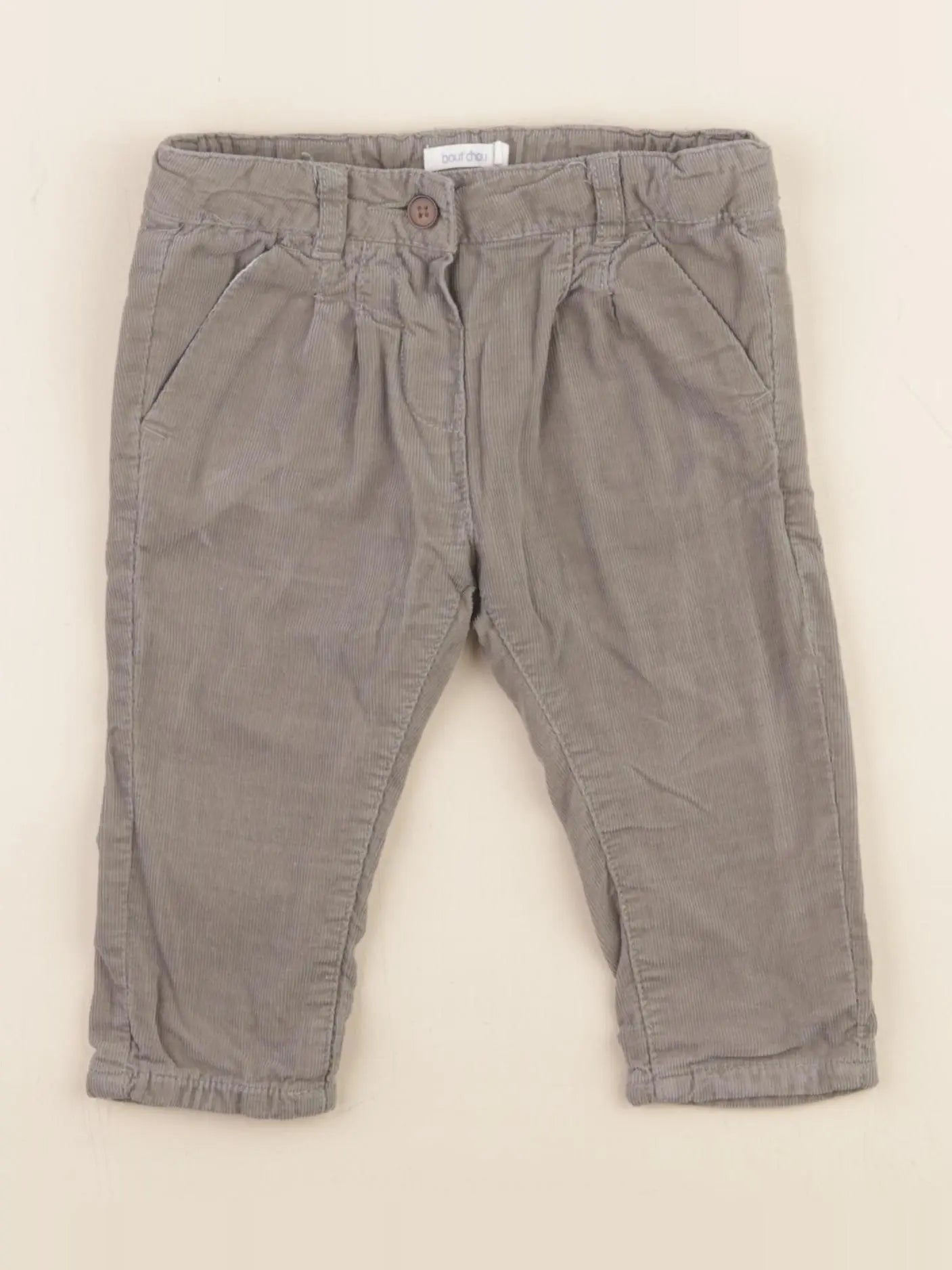 Boutchou - pantalon doublé gris - 6 mois