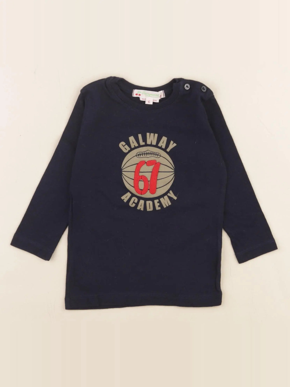 Bonpoint - tee-shirt bleu - 6 mois