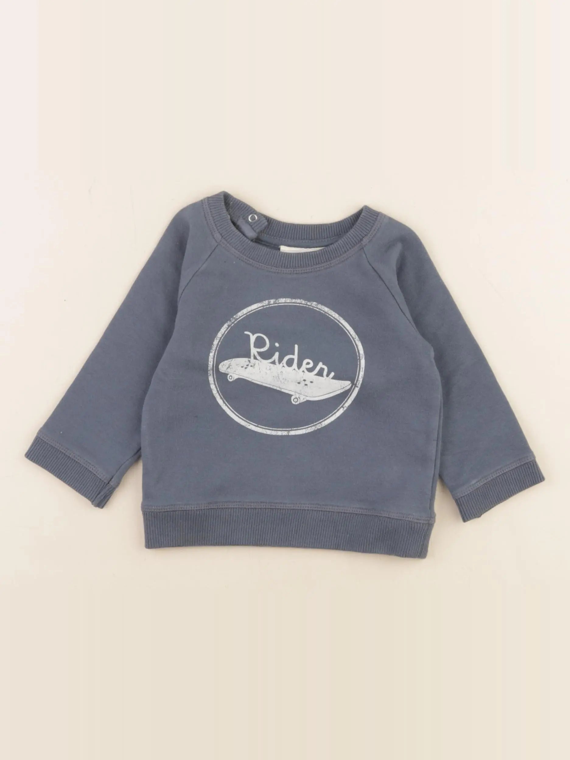 Louis Louise - sweat bleu - 6 mois