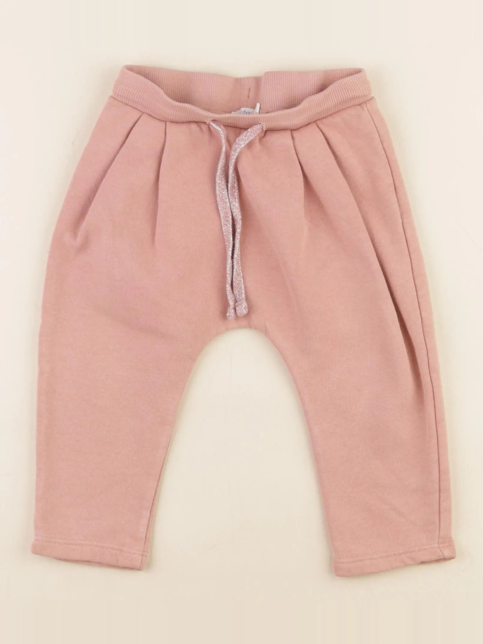 Boutchou - sarouel doublé rose - 12 mois