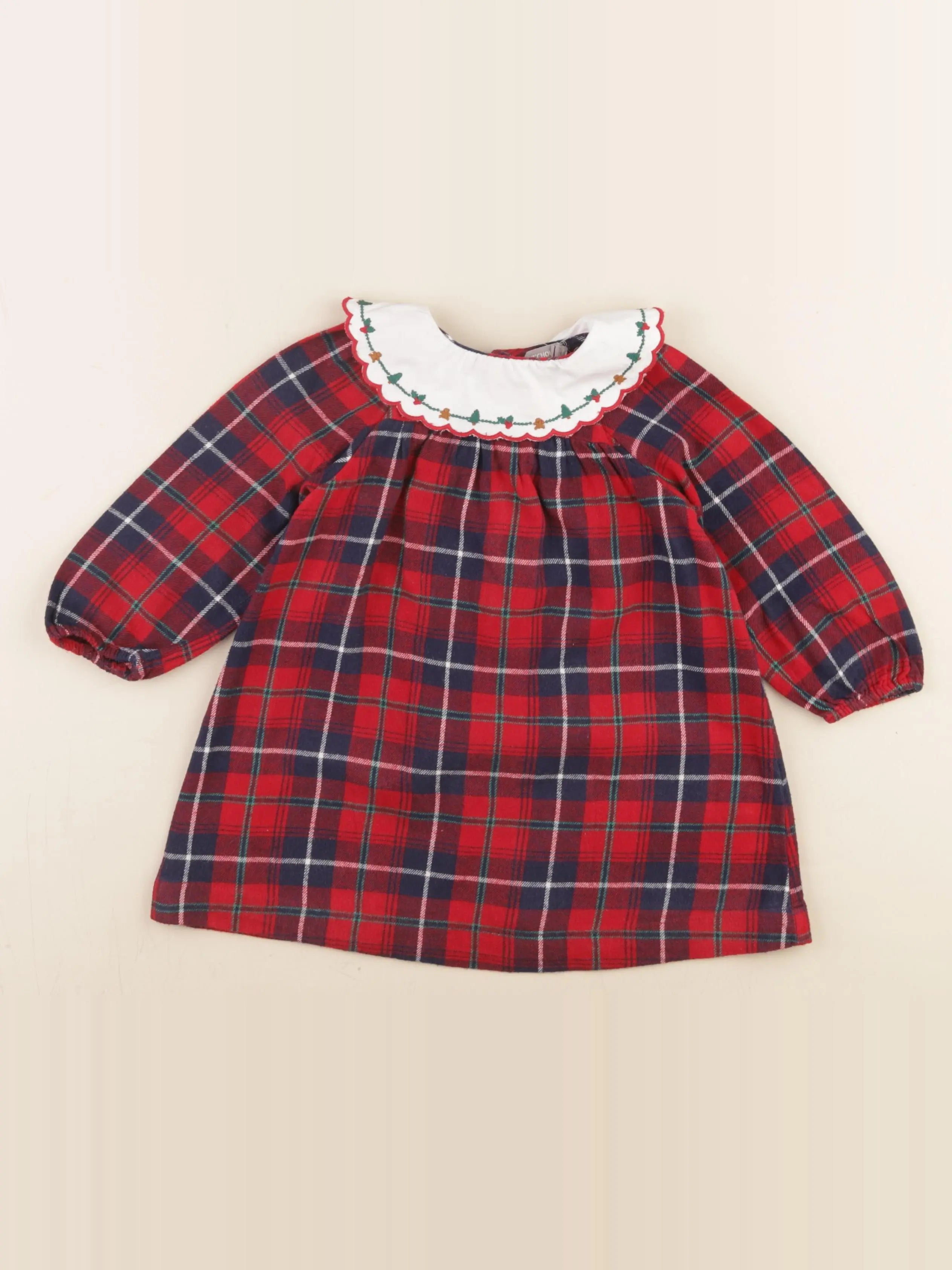 Boutchou - robe bleu, rouge - 18 mois