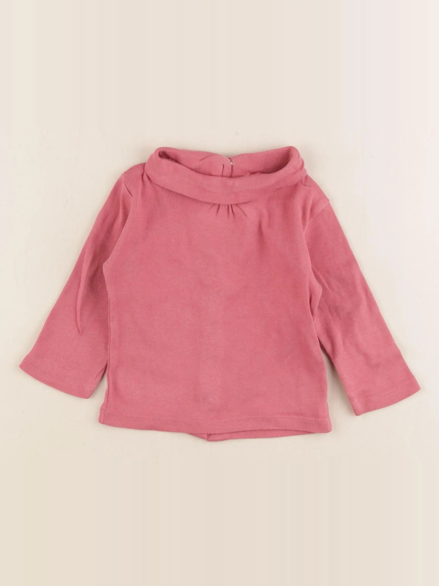 Vertbaudet - sous-pull rose - 6 mois