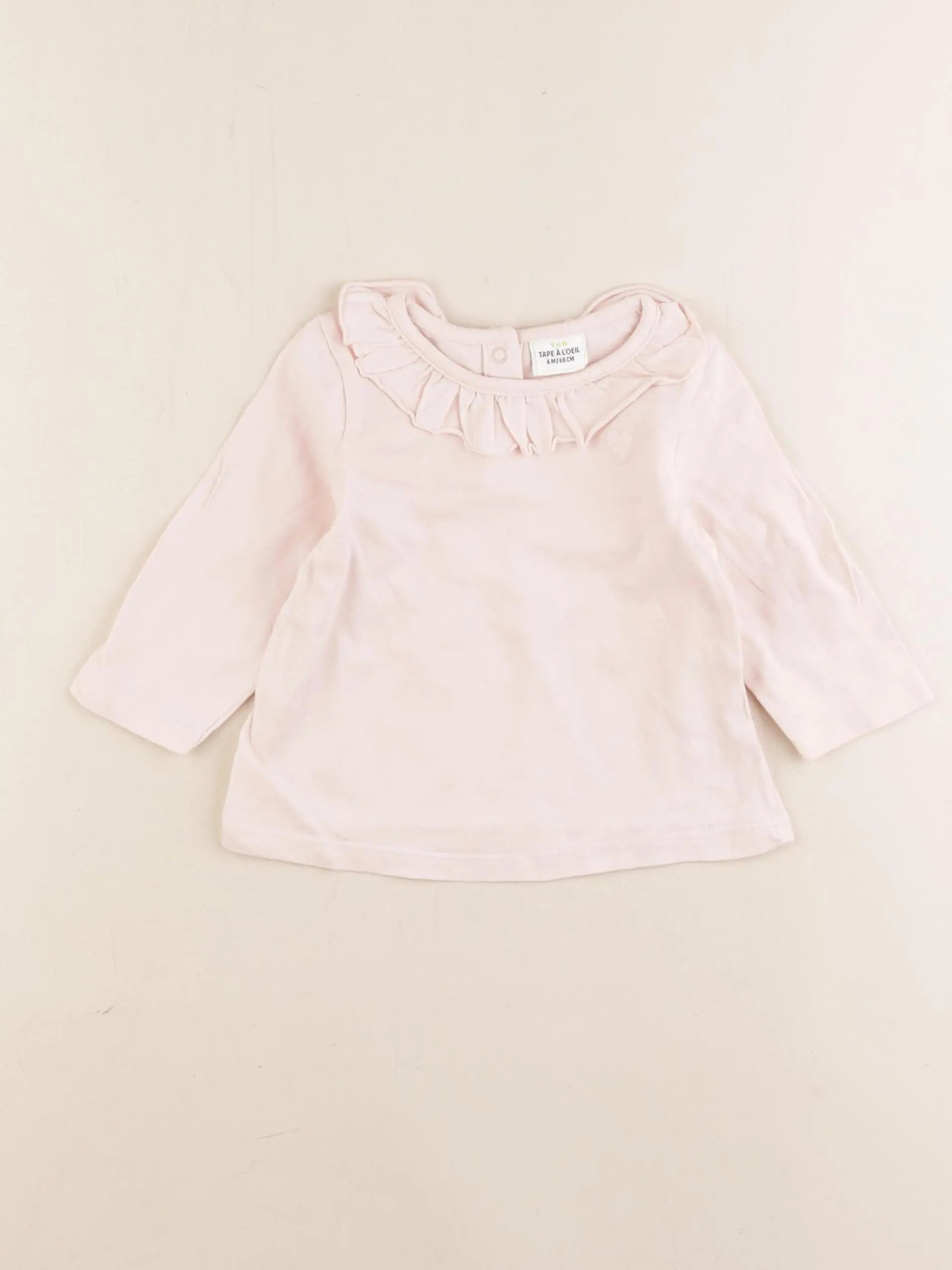 Tape à l'oeil - tee-shirt rose - 6 mois