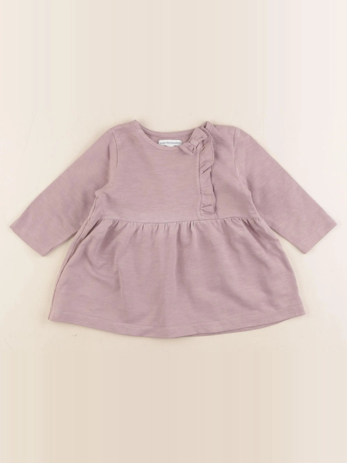 Vertbaudet - robe violet - 12 mois