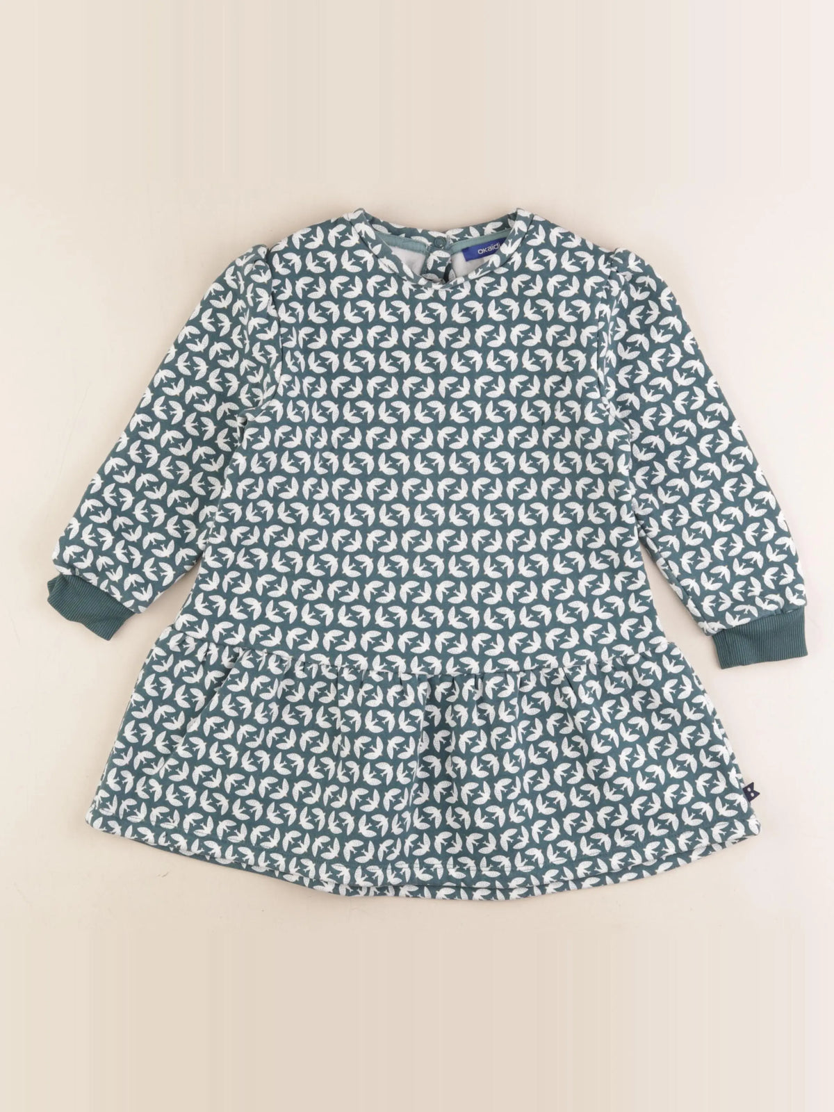 Okaidi - robe vert - 4 ans