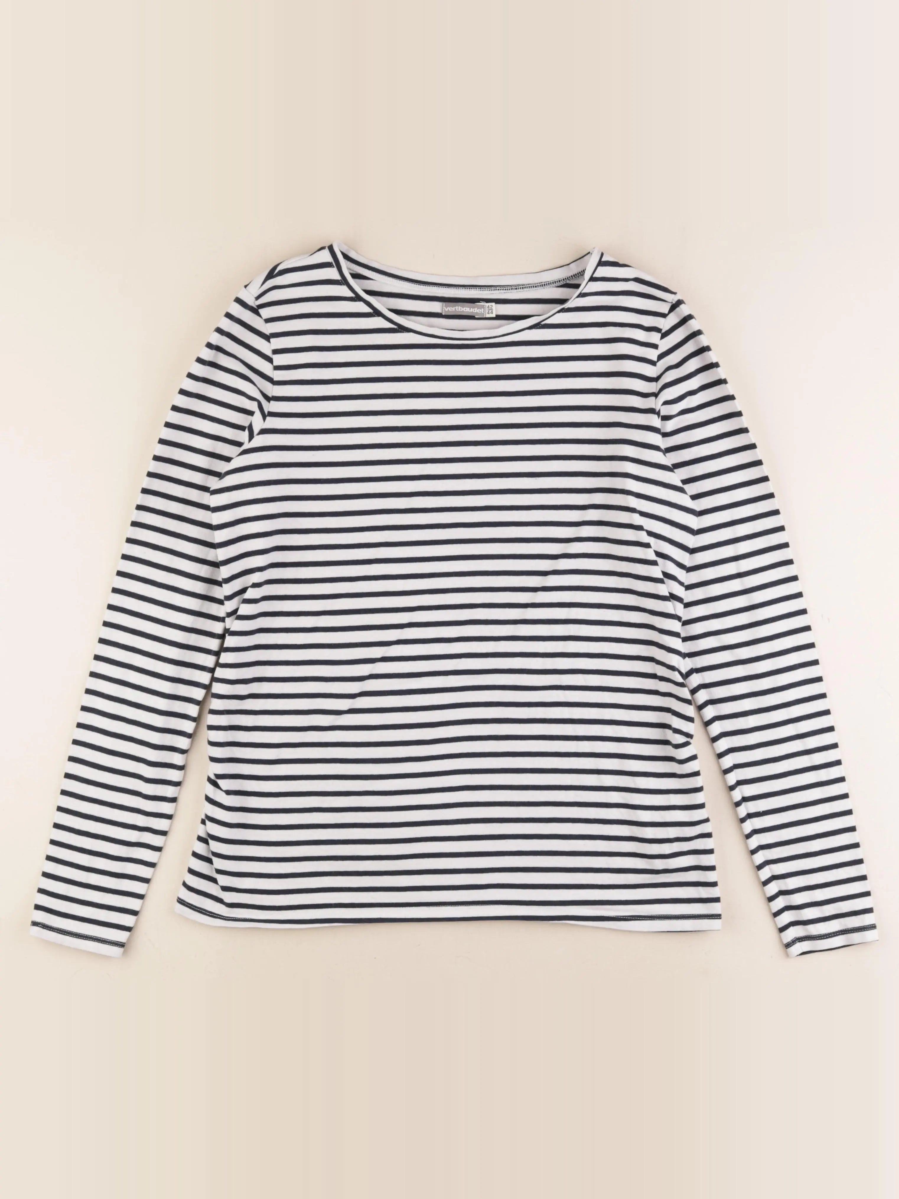 Vertbaudet - tee-shirt grossesse blanc, bleu - 42 à 44