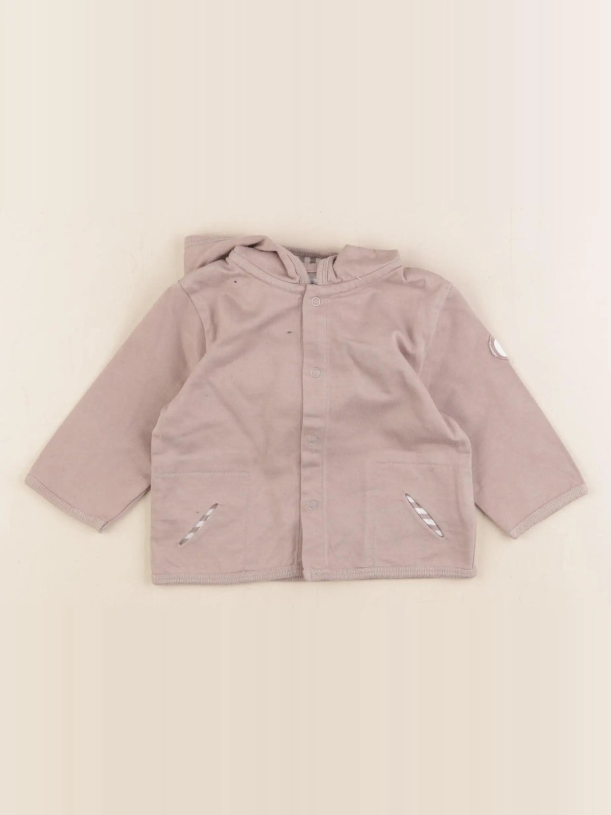 Vertbaudet - gilet marron - 6 mois