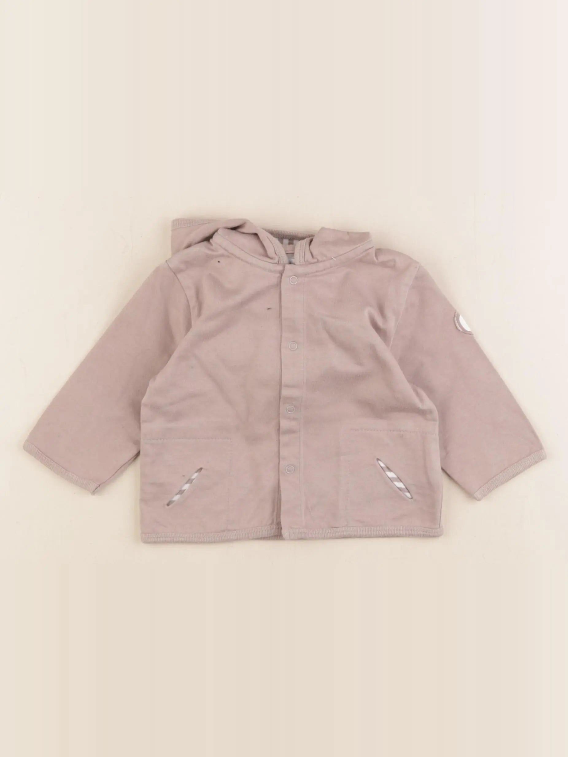 Vertbaudet - gilet marron - 6 mois
