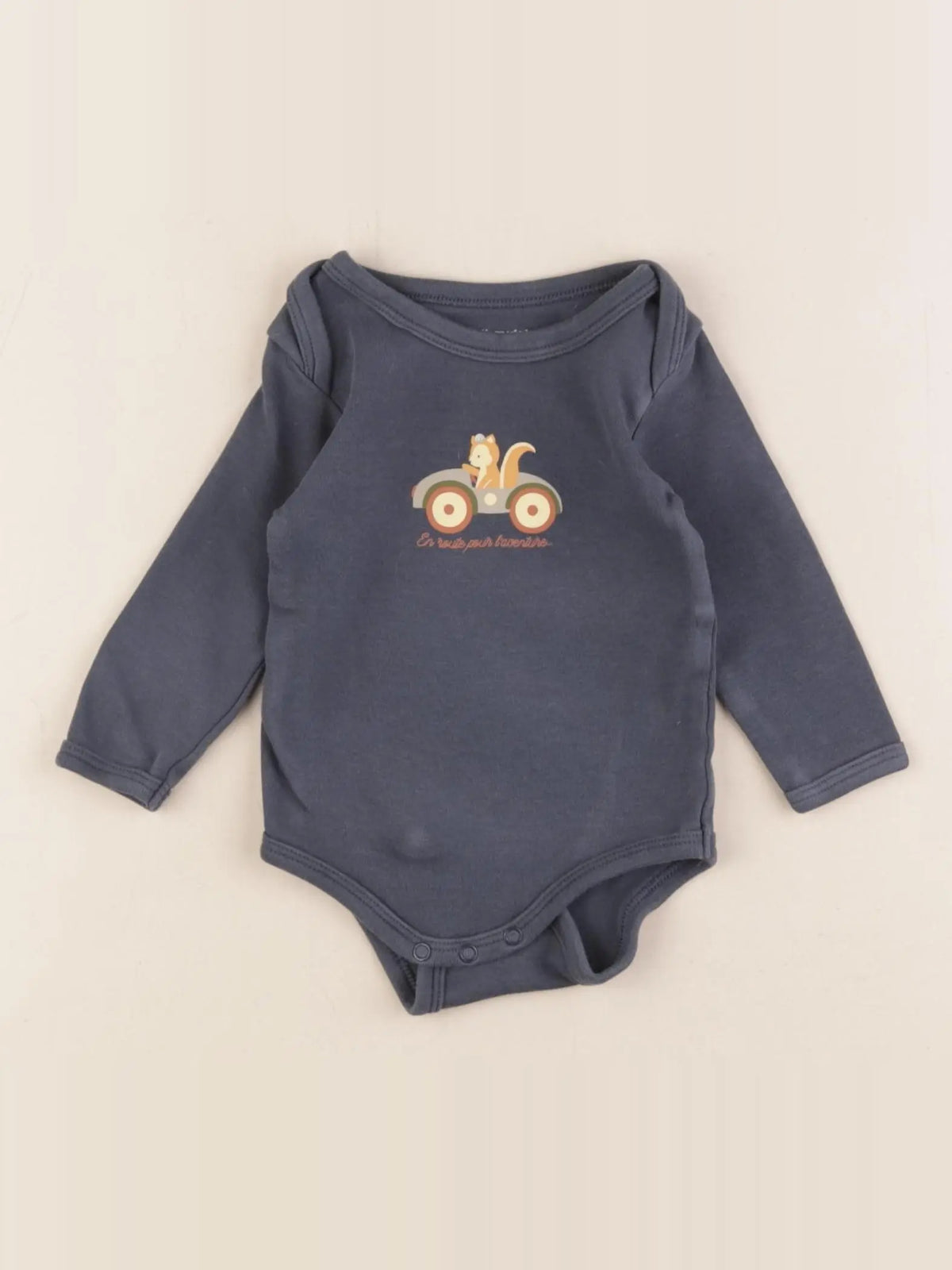 Vertbaudet - body bleu - 6 mois