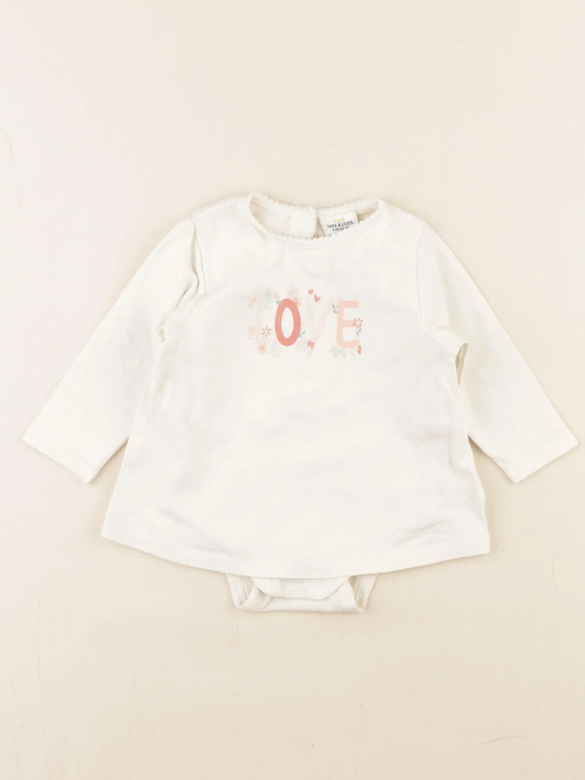 Tape à l'oeil - tee-shirt beige - 6 mois
