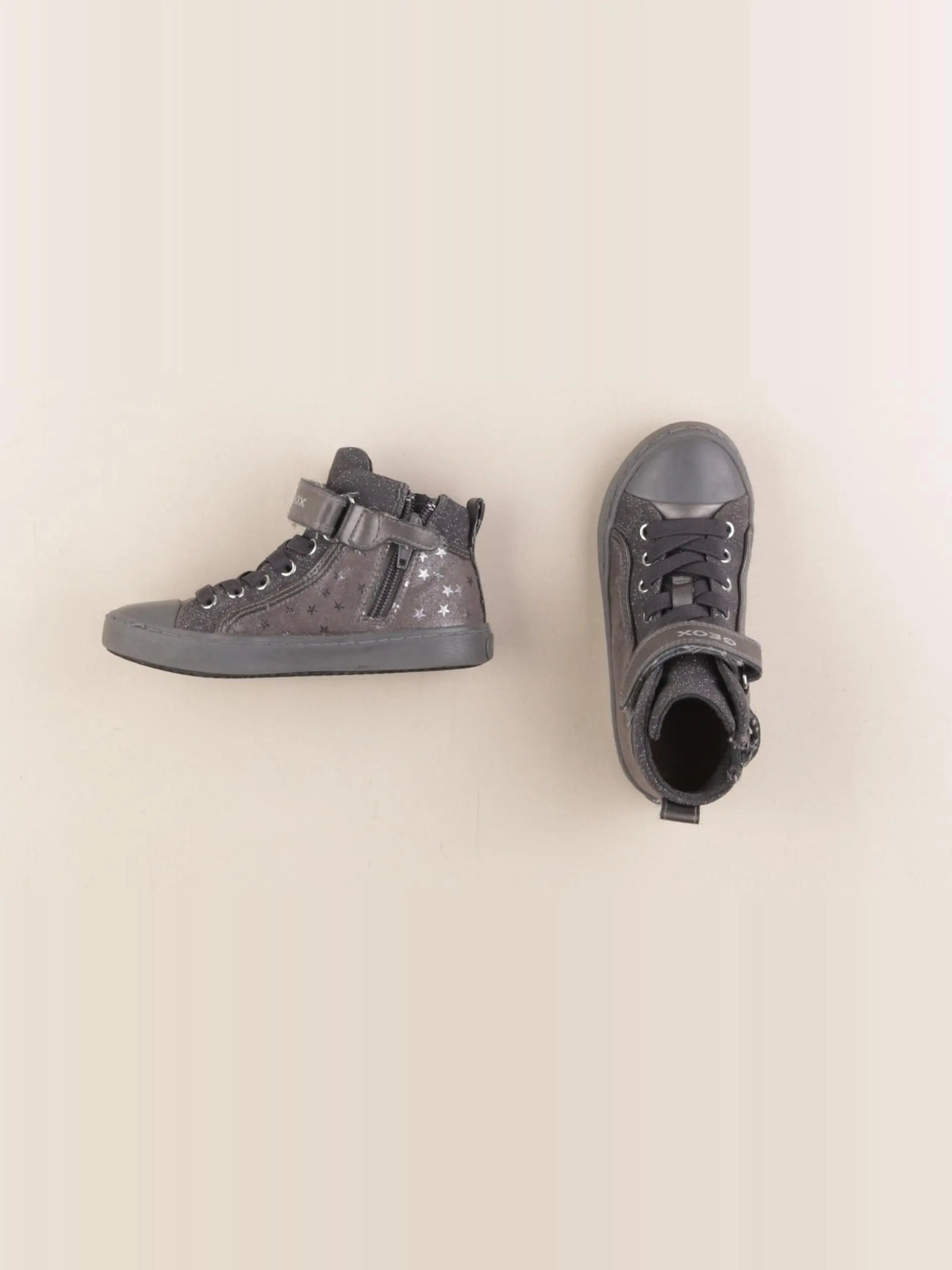 Geox - boots gris, argent - pointure 28