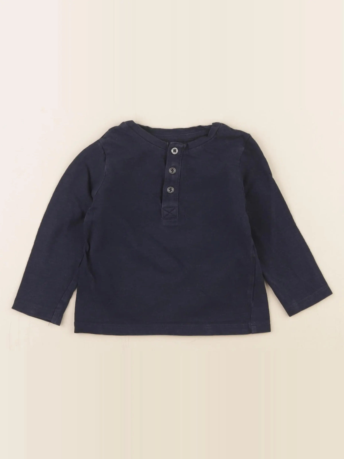 Vertbaudet - tee-shirt bleu - 12 mois