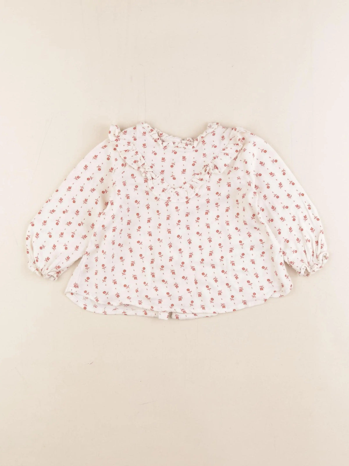 Vertbaudet - blouse beige - 12 mois