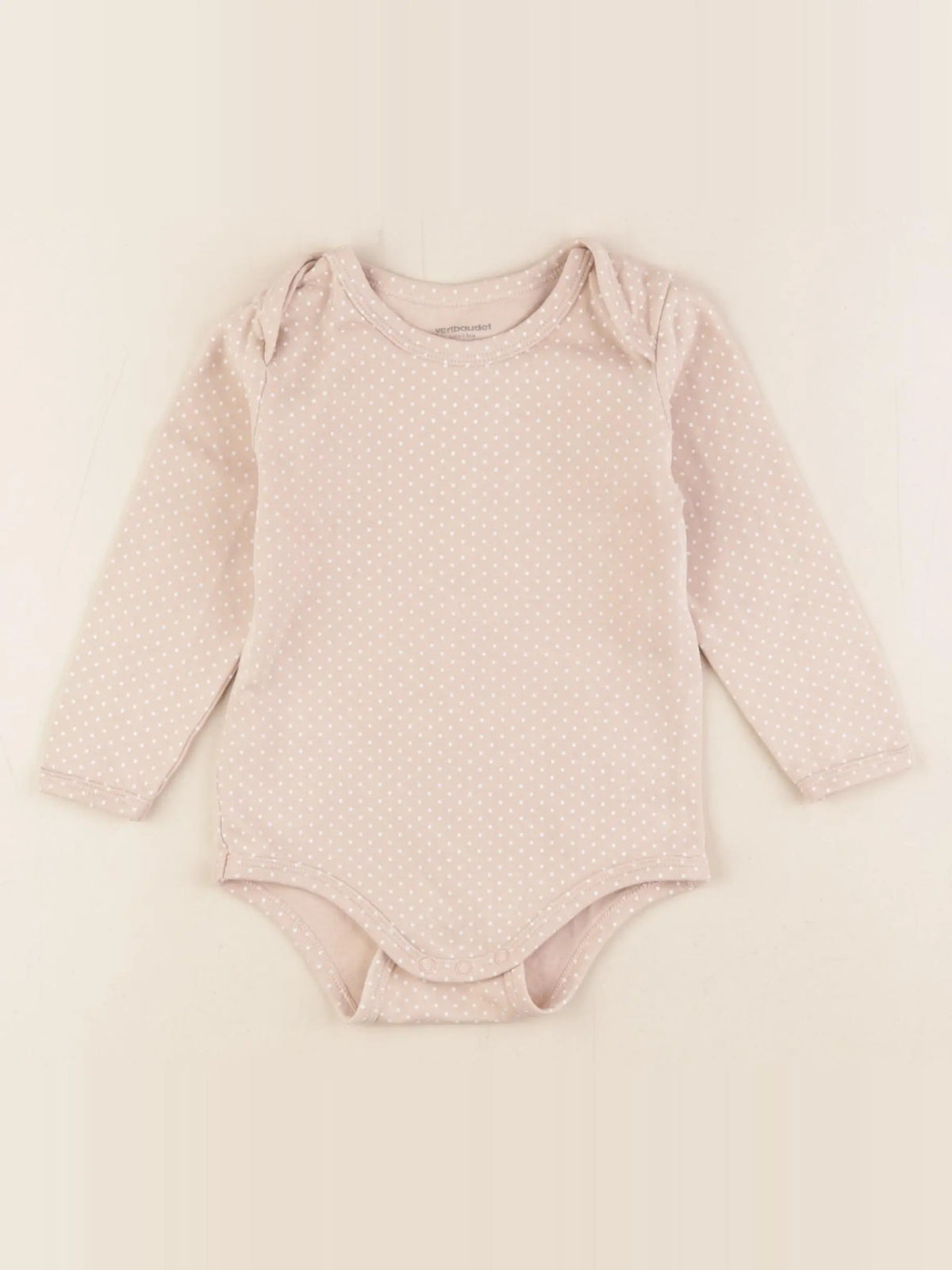 Vertbaudet - body beige - 24 mois