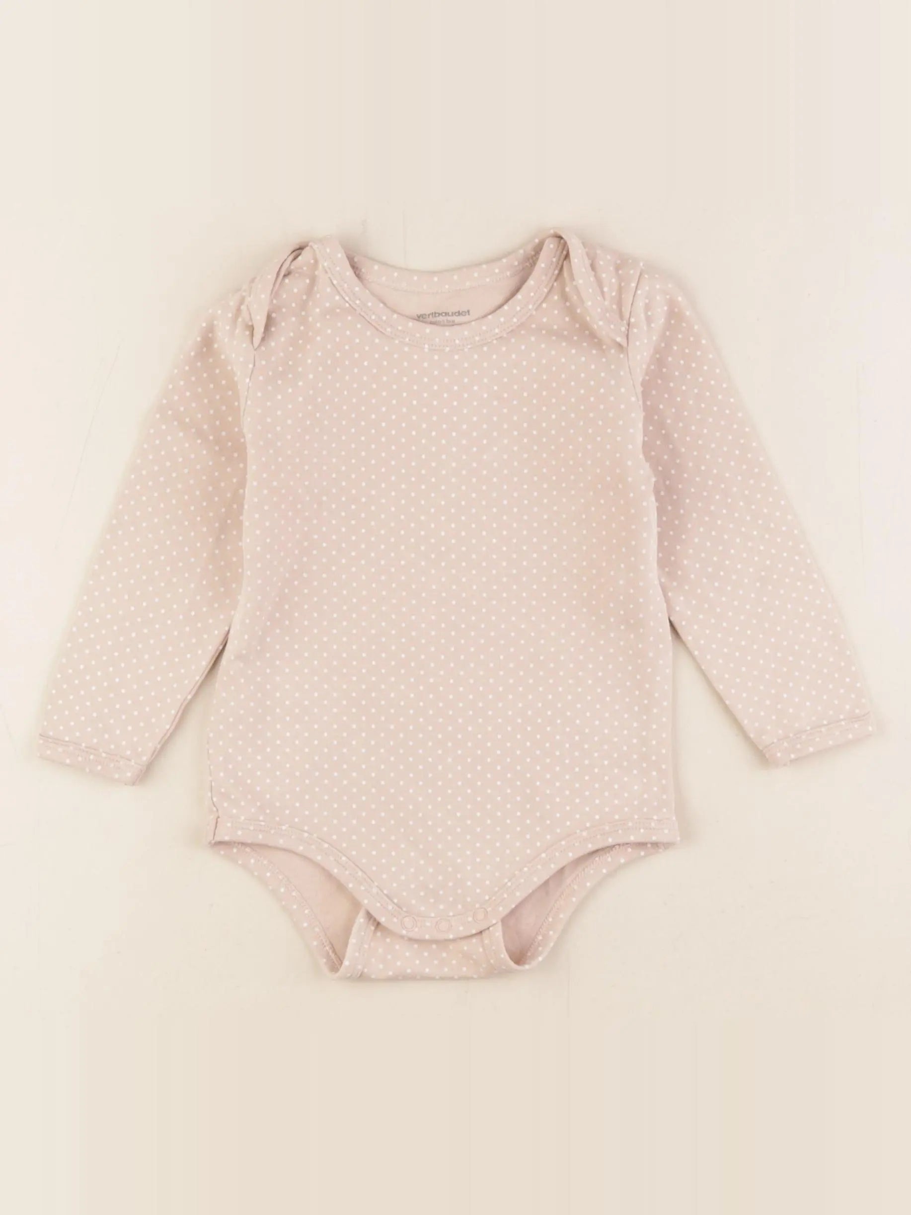 Vertbaudet - body beige - 24 mois