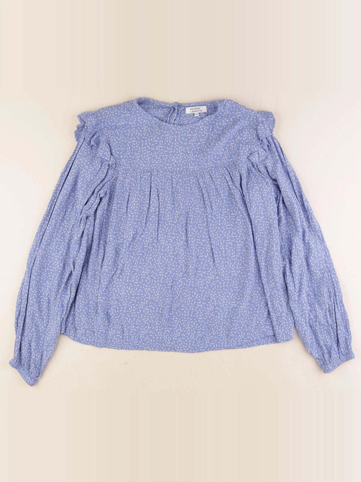 Galeries Lafayette - blouse bleu - 14 ans