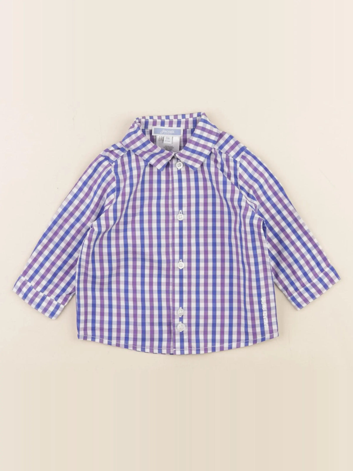 Jacadi - chemise violet - 6 mois