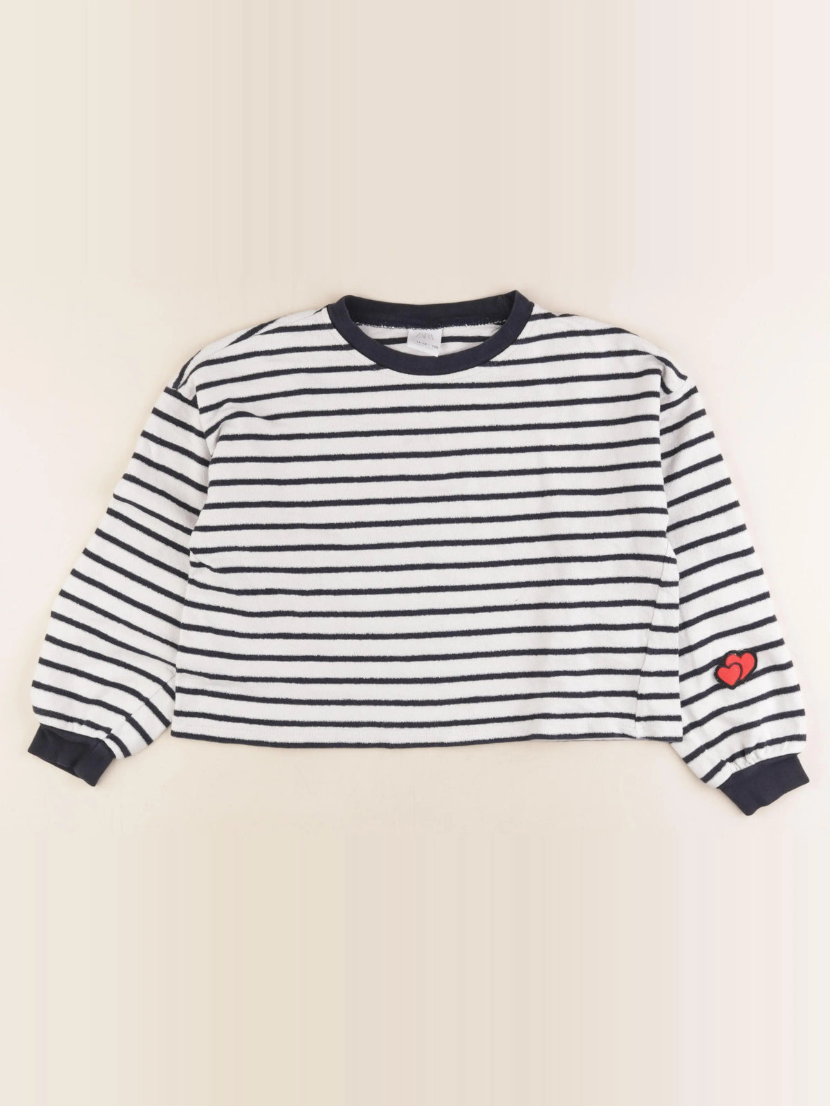 Zara - tee-shirt blanc, bleu - 11/12 ans