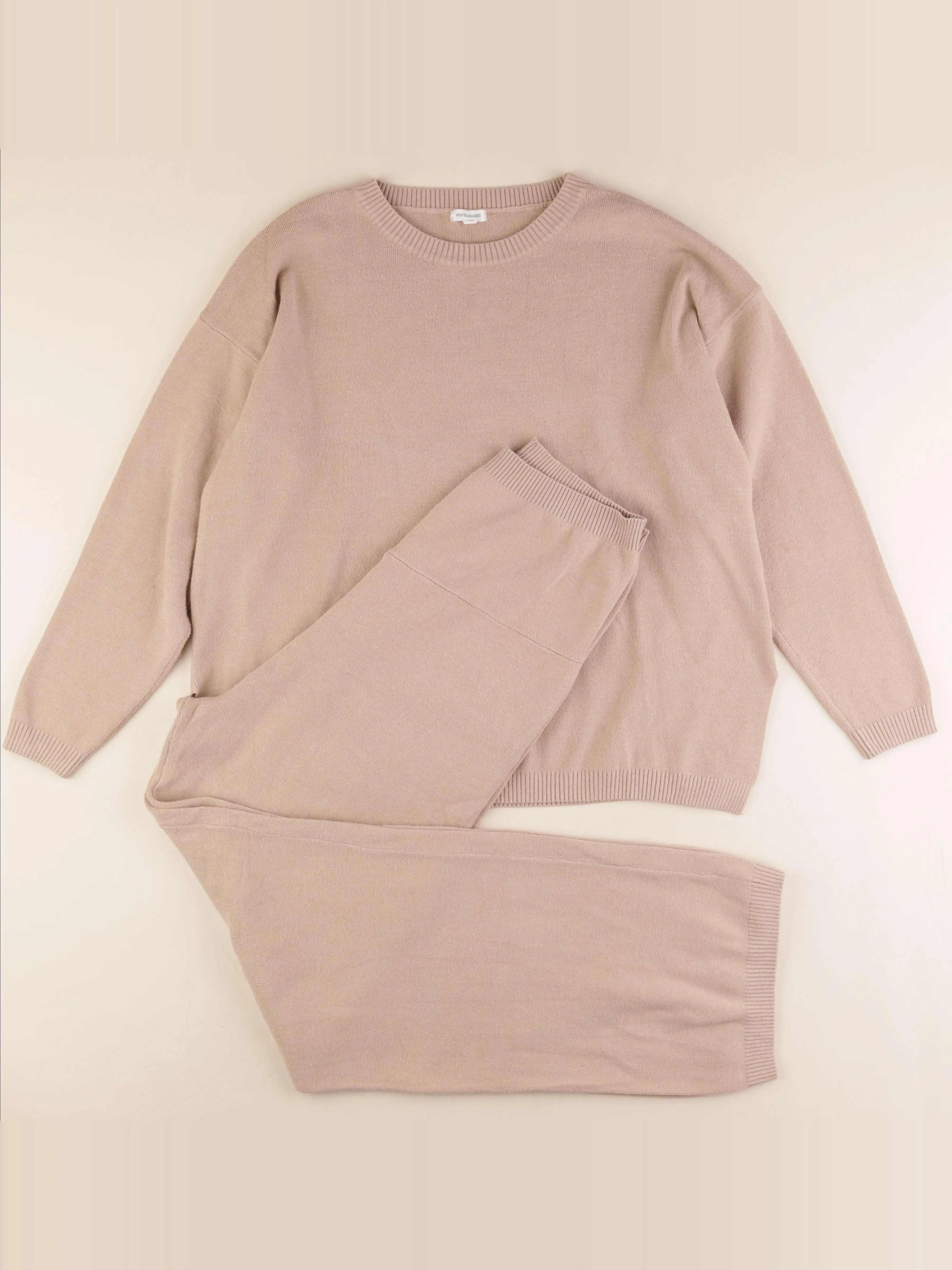 Vertbaudet - ensemble 2 pieces grossesse beige - 42 à 44