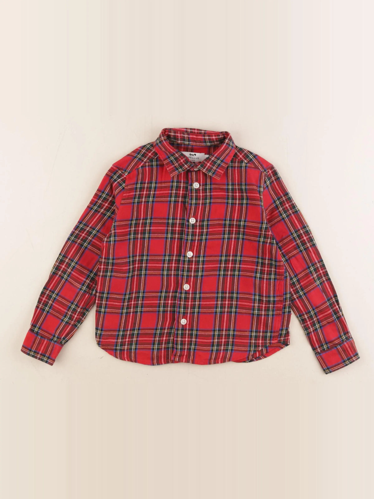 Cyrillus - chemise rouge - 4 ans