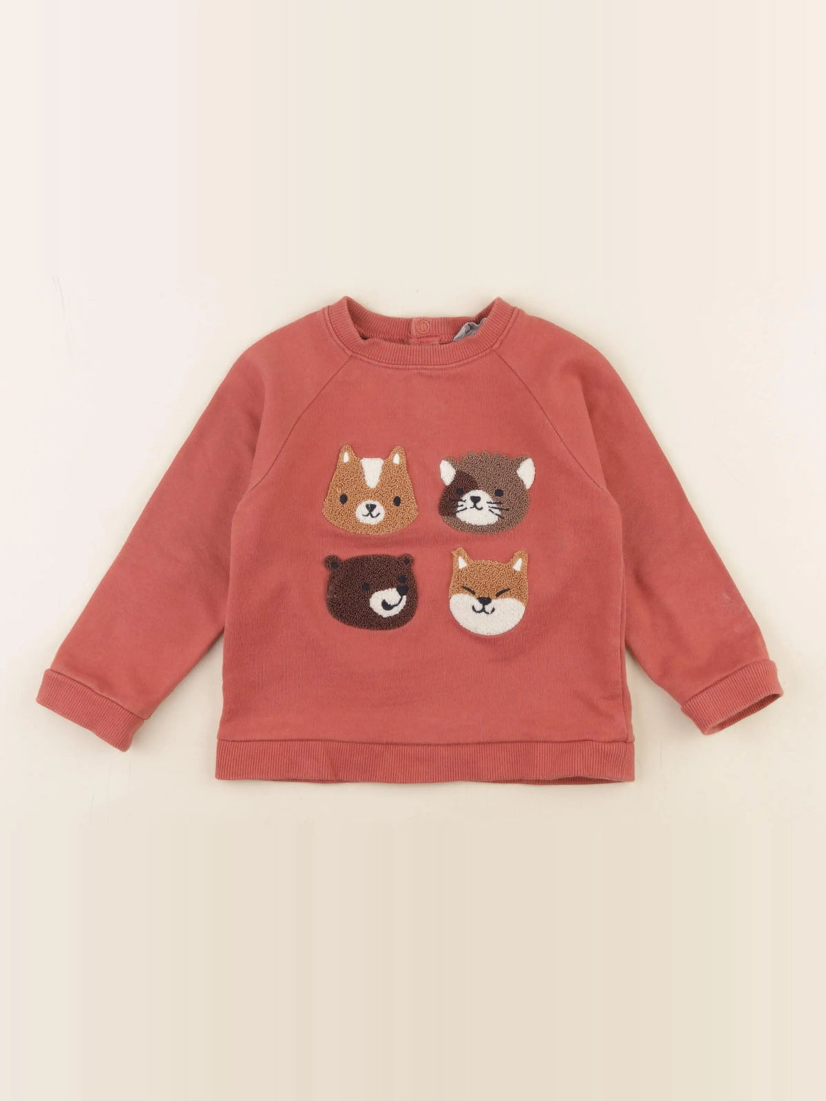 Boutchou - sweat rouge - 36 mois
