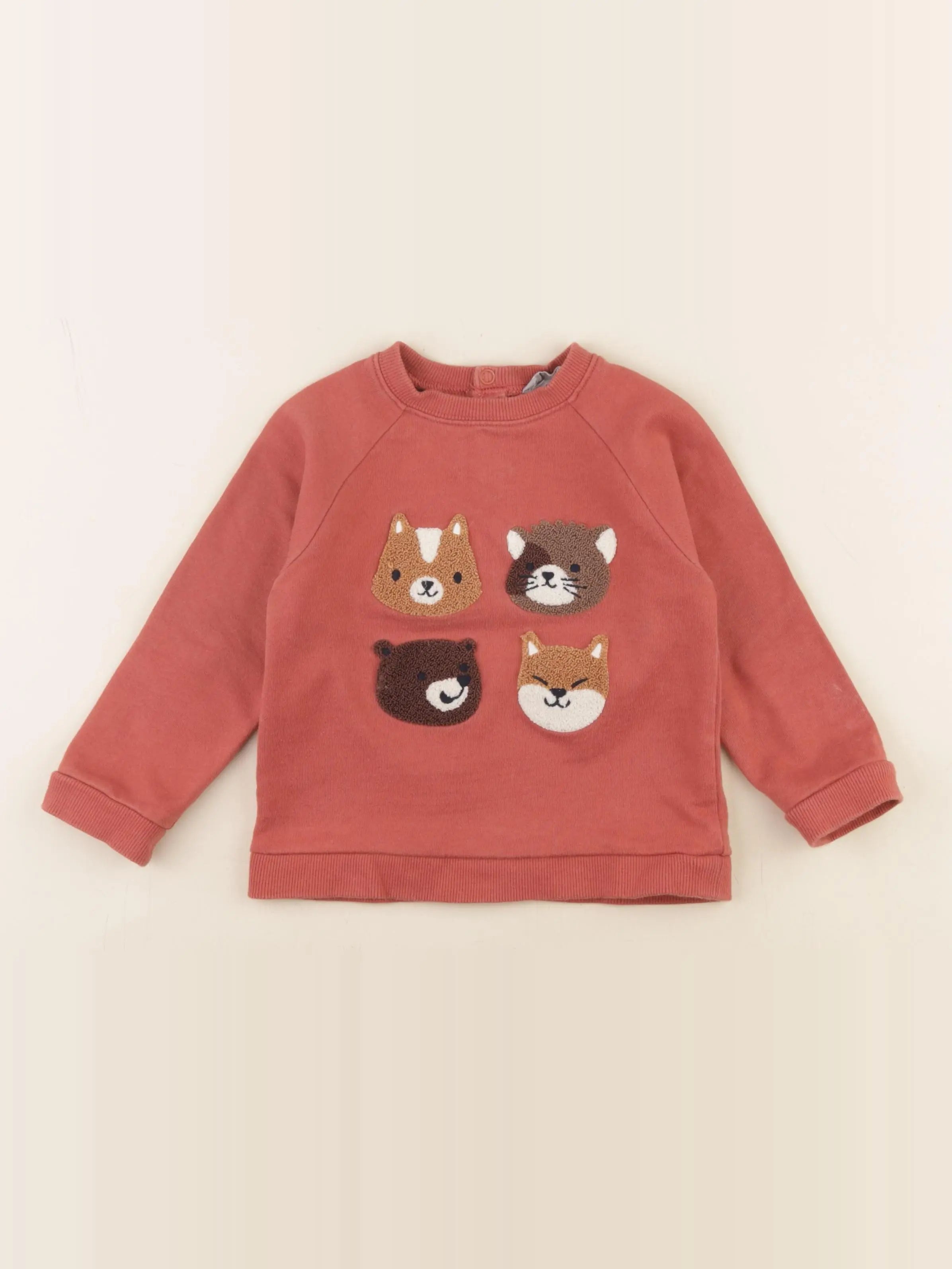 Boutchou - sweat rouge - 36 mois