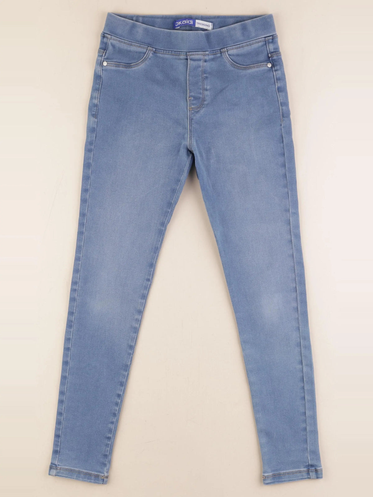 Okaidi - jegging bleu - 10 ans