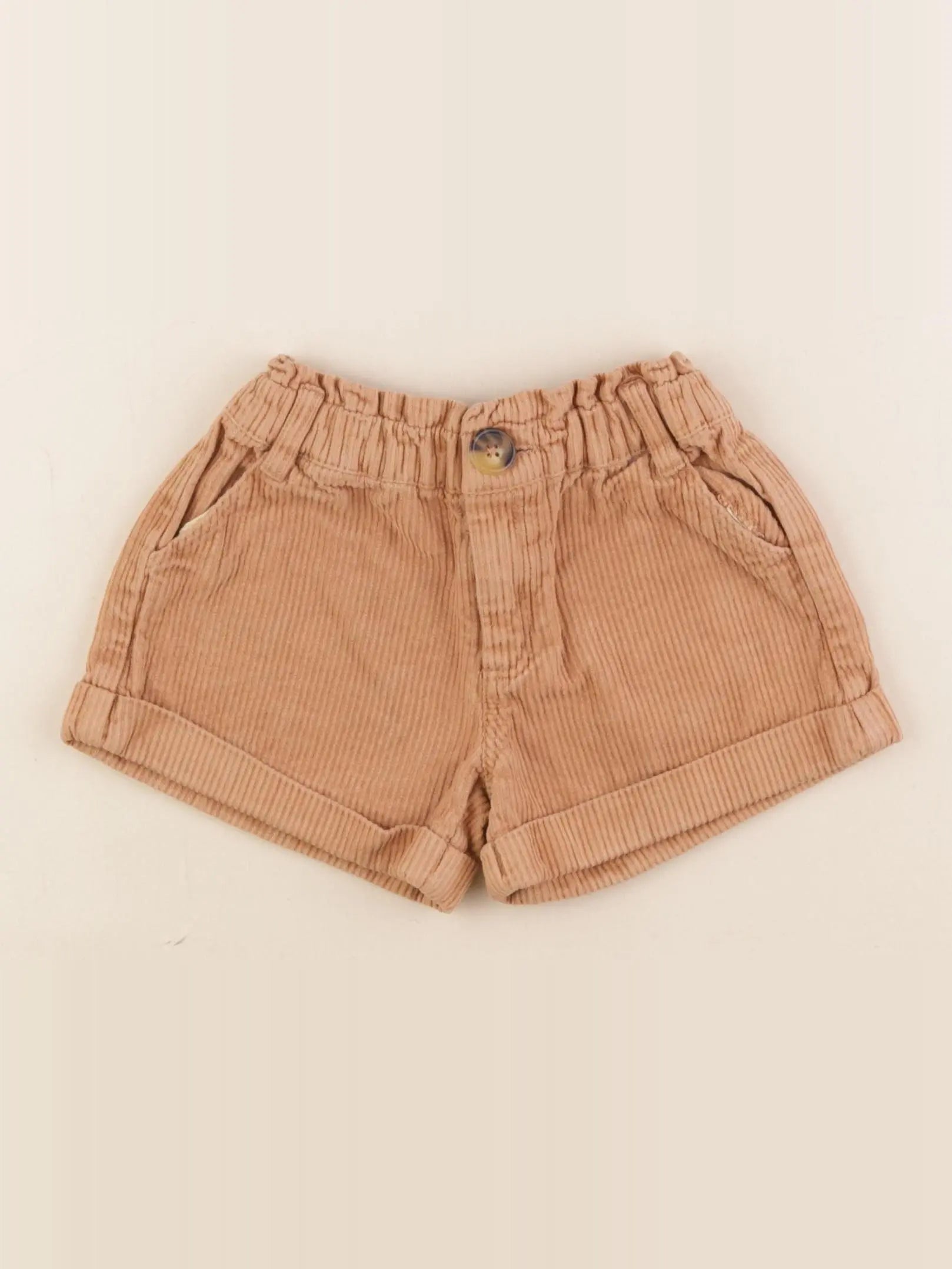 Vertbaudet - short marron - 2 ans