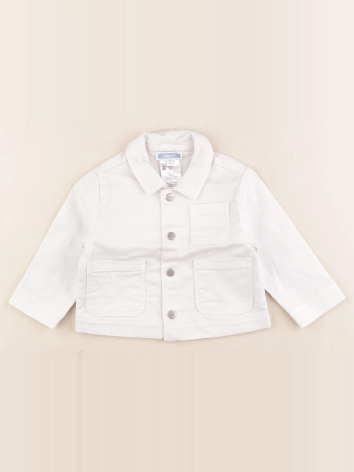 Jacadi - veste blanc - 12 mois