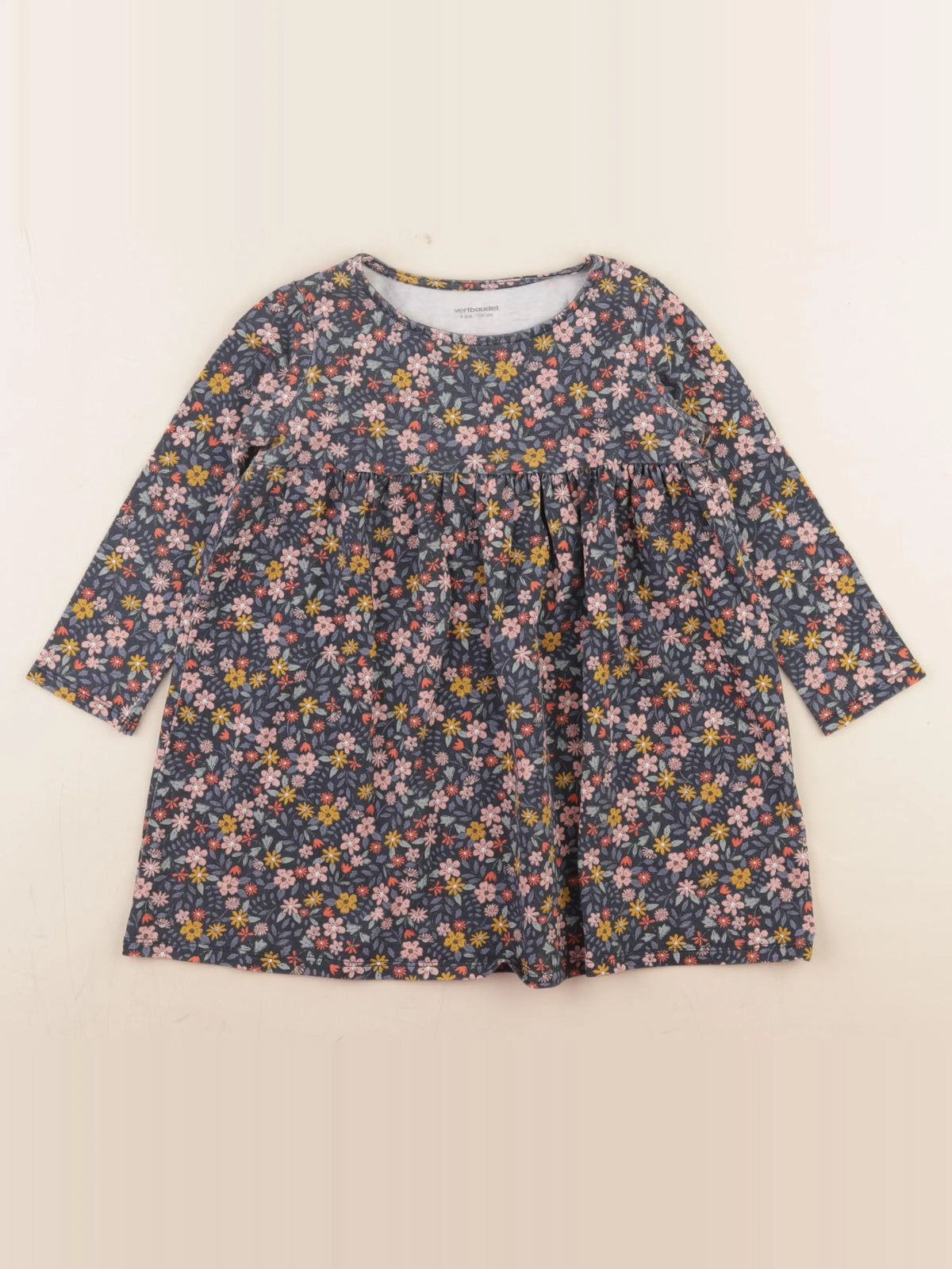 Vertbaudet - robe bleu - 4 ans