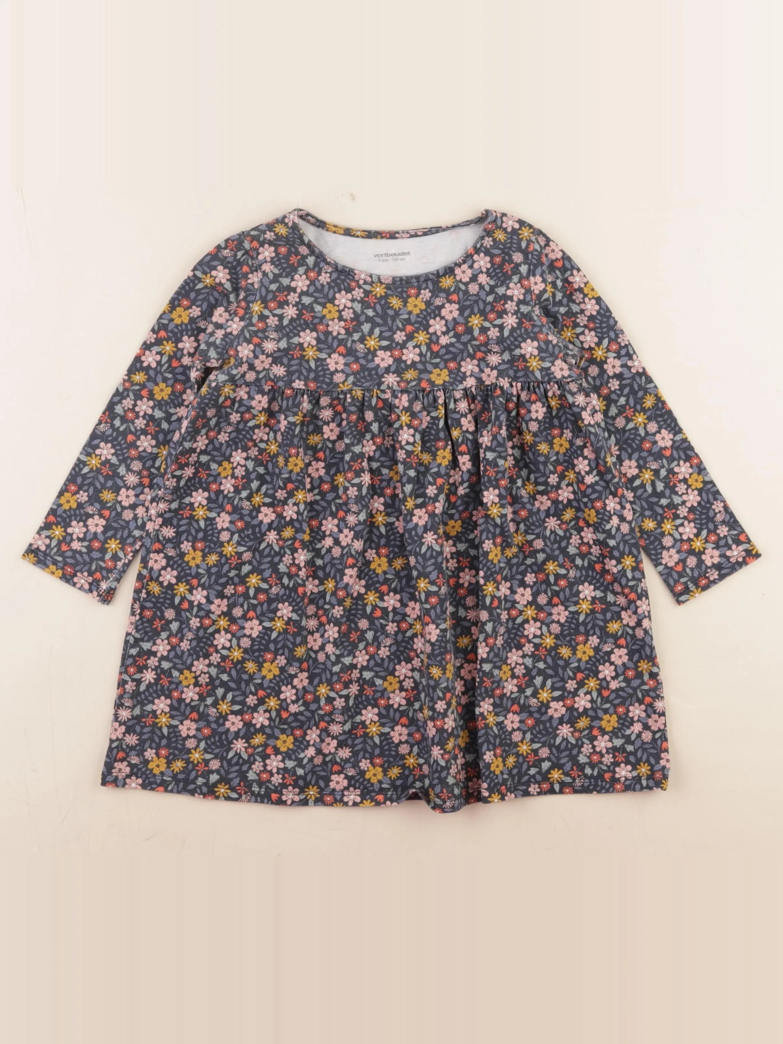 Vertbaudet - robe bleu - 4 ans