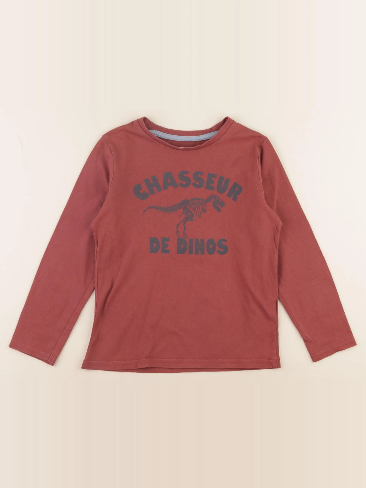Vertbaudet - tee-shirt marron - 8 ans