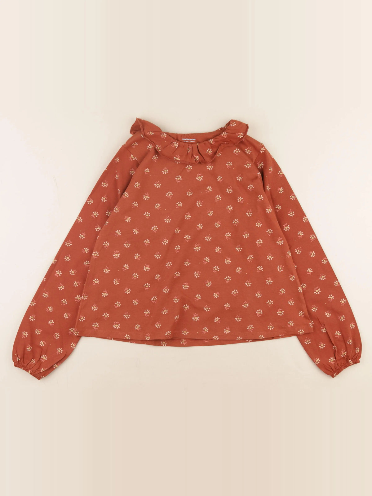 Vertbaudet - tee-shirt marron - 10 ans