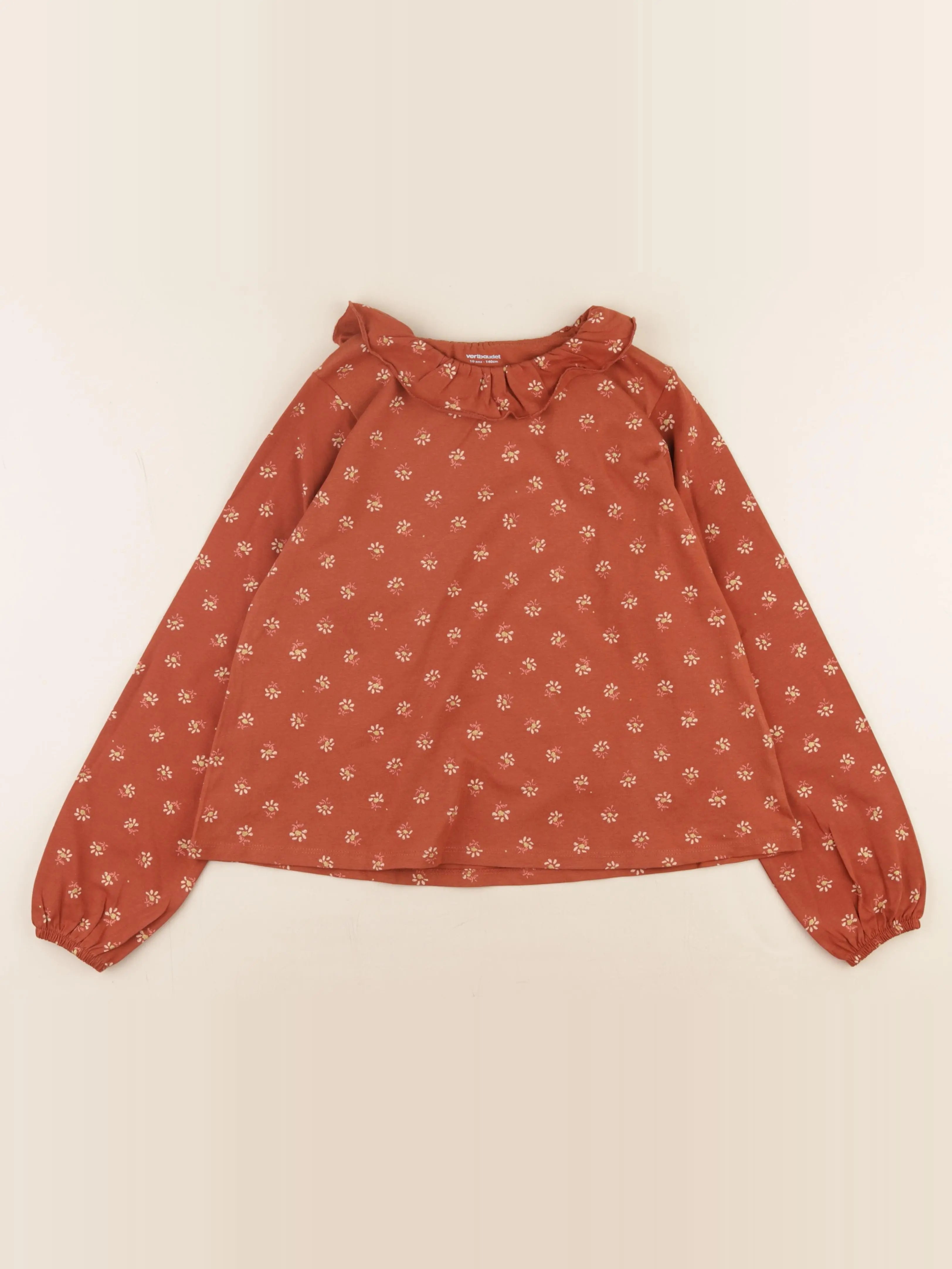 Vertbaudet - tee-shirt marron - 10 ans