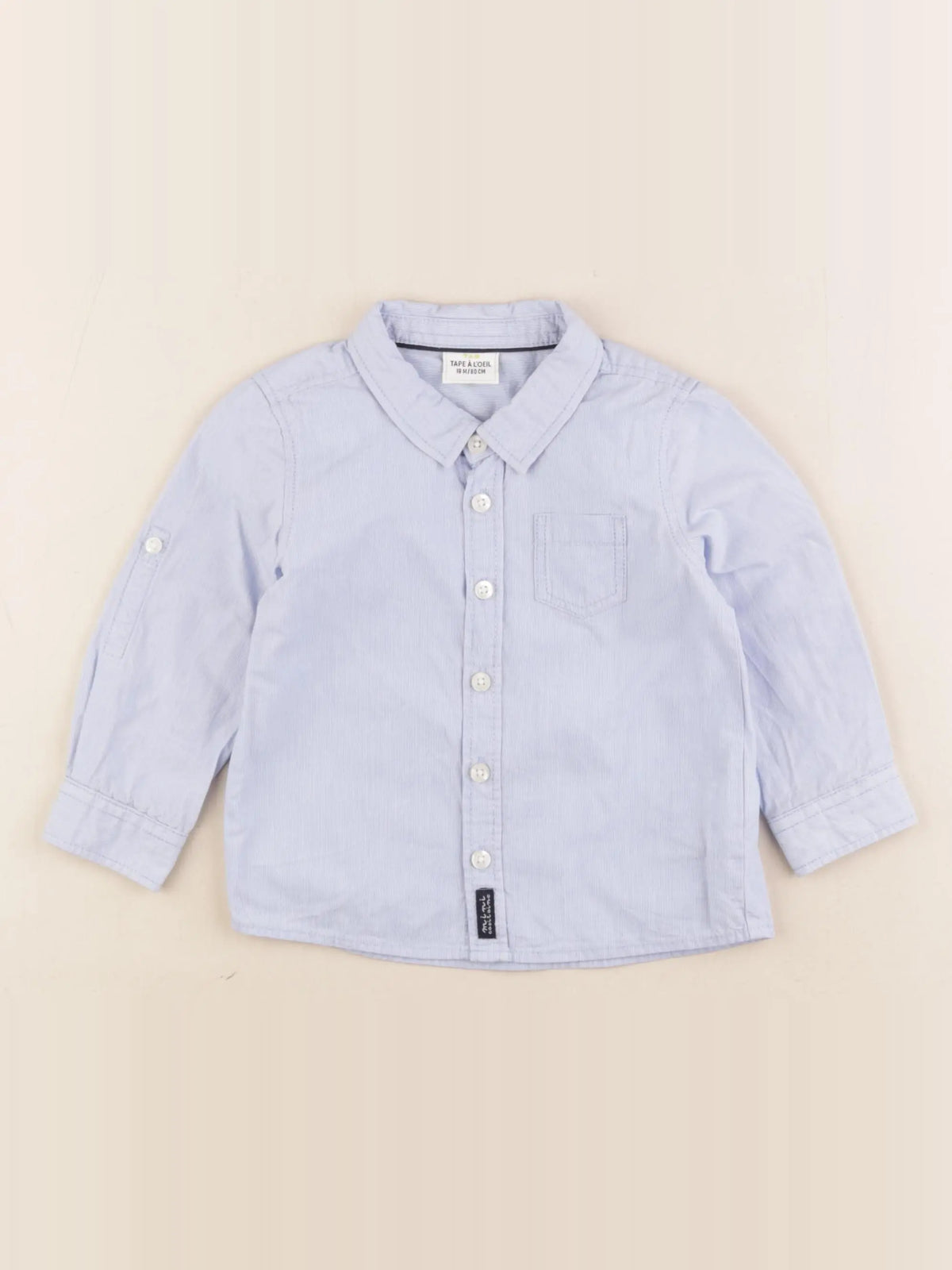 Tape à l'oeil - chemise bleu - 18 mois