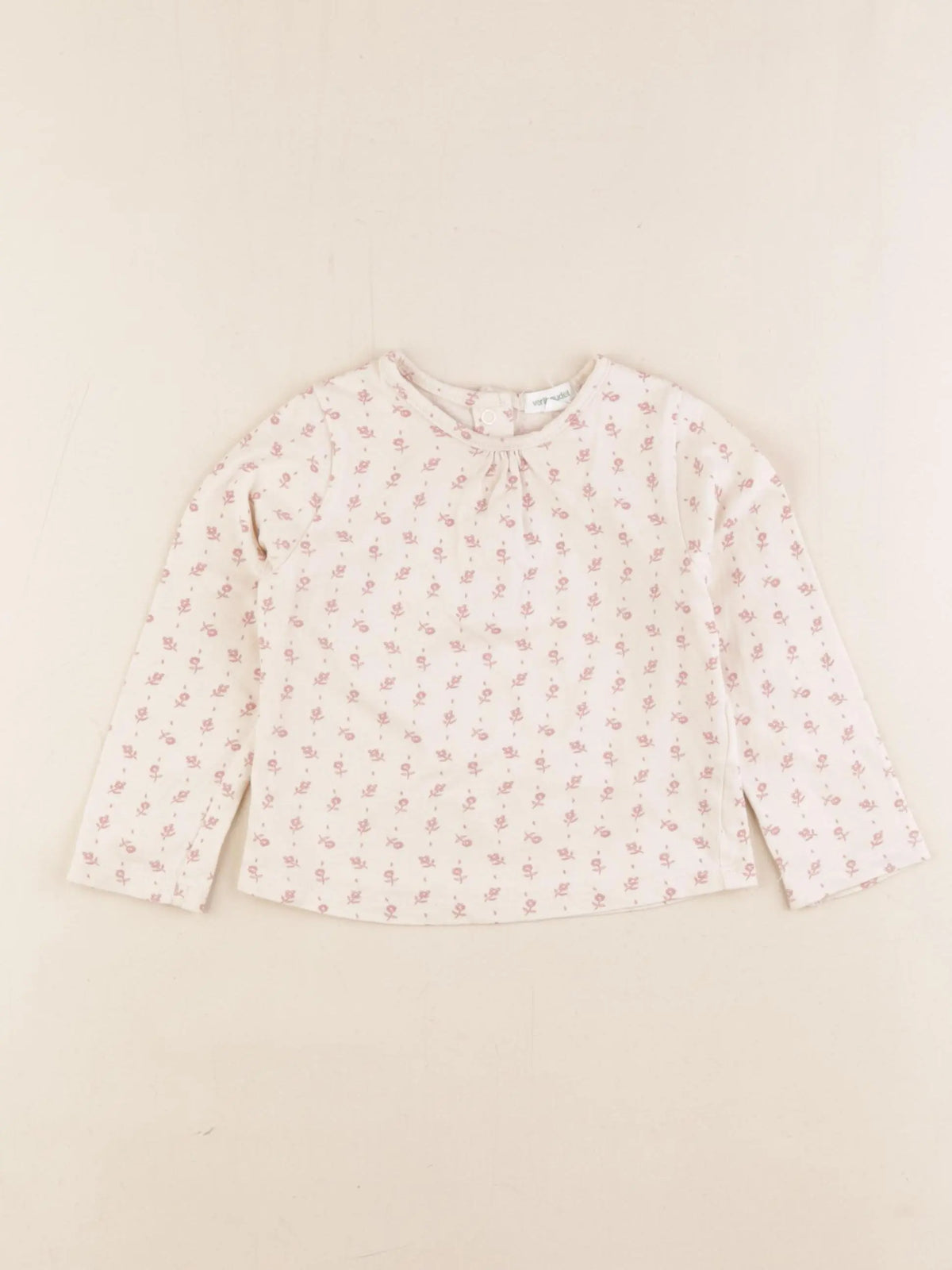 Vertbaudet - tee-shirt beige - 18 mois
