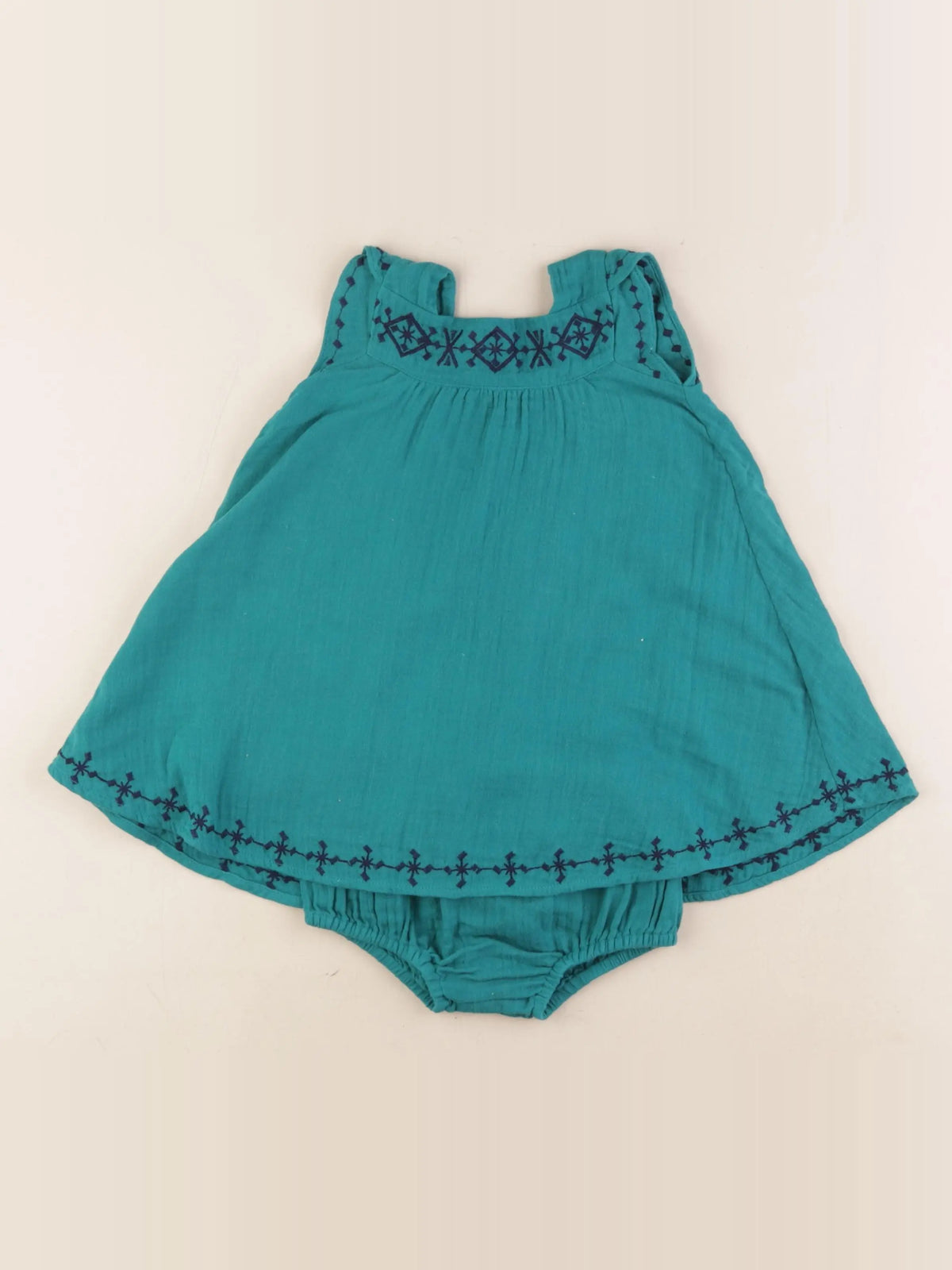 Natalys - robe vert - 12 mois