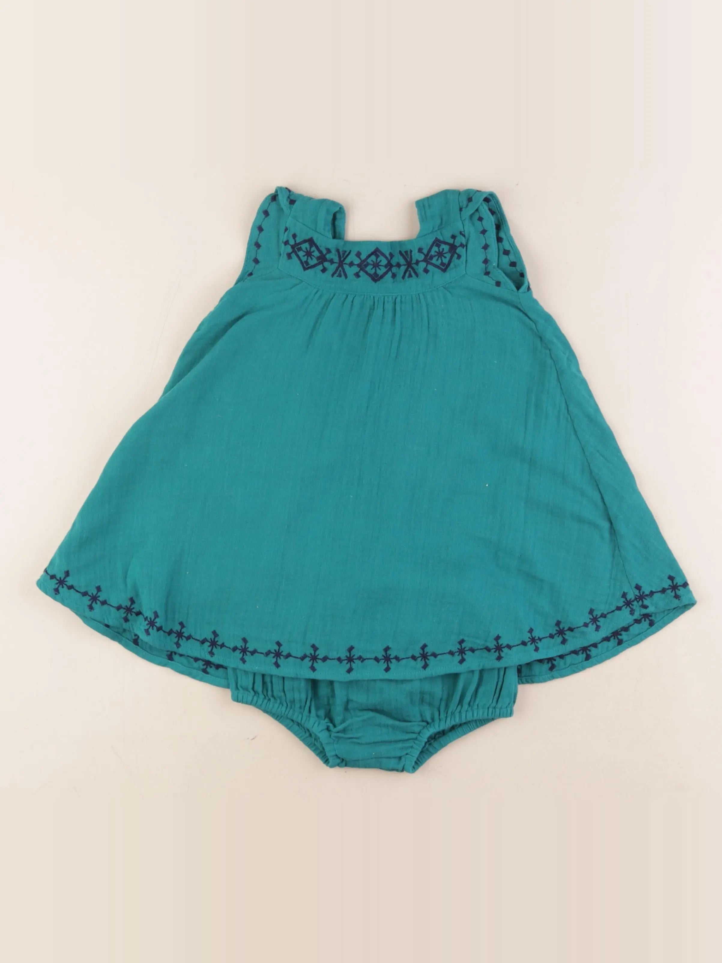 Natalys - robe vert - 12 mois