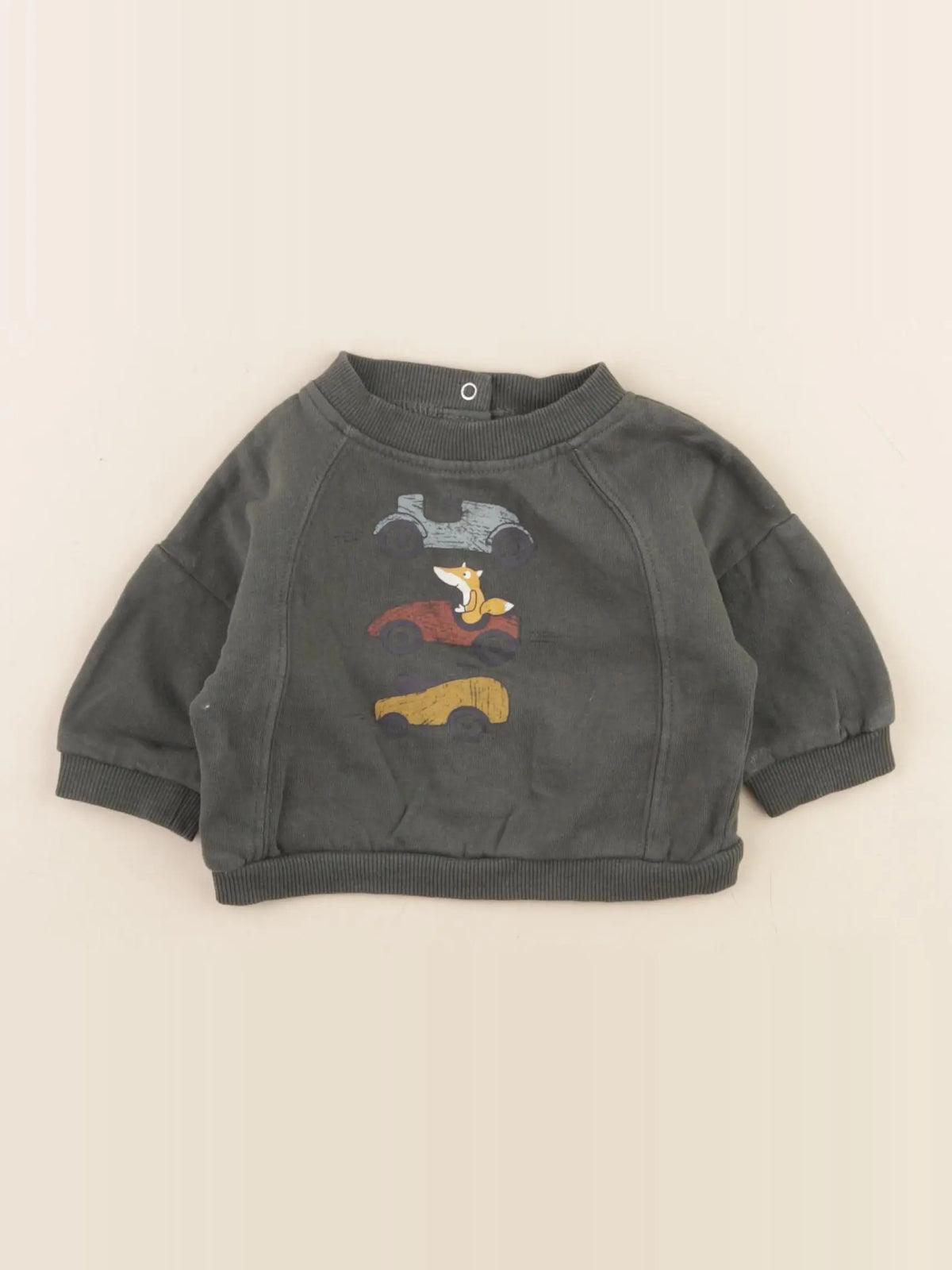 Vertbaudet - sweat vert - 3 mois